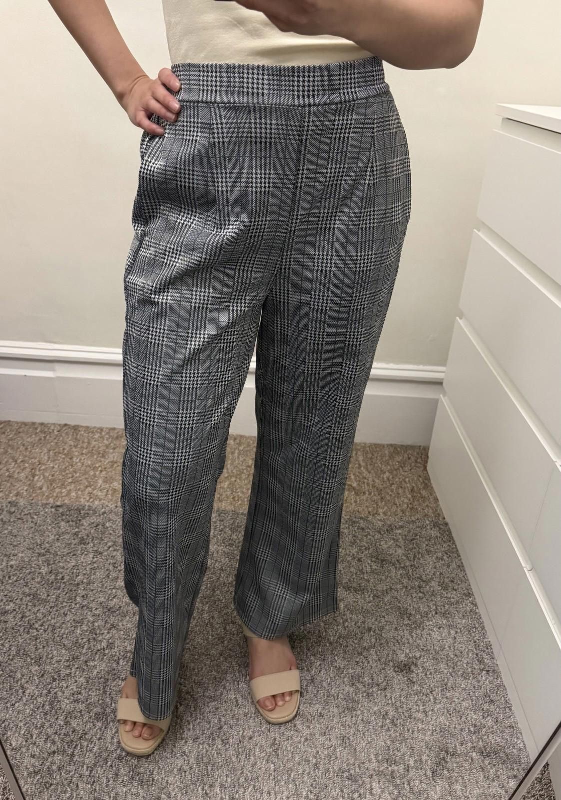 The Unbranded Brand Unbranded Plaid Dress Pants (SMALL) Size 28" / US 6 / IT 42 - 2 Thumbnail