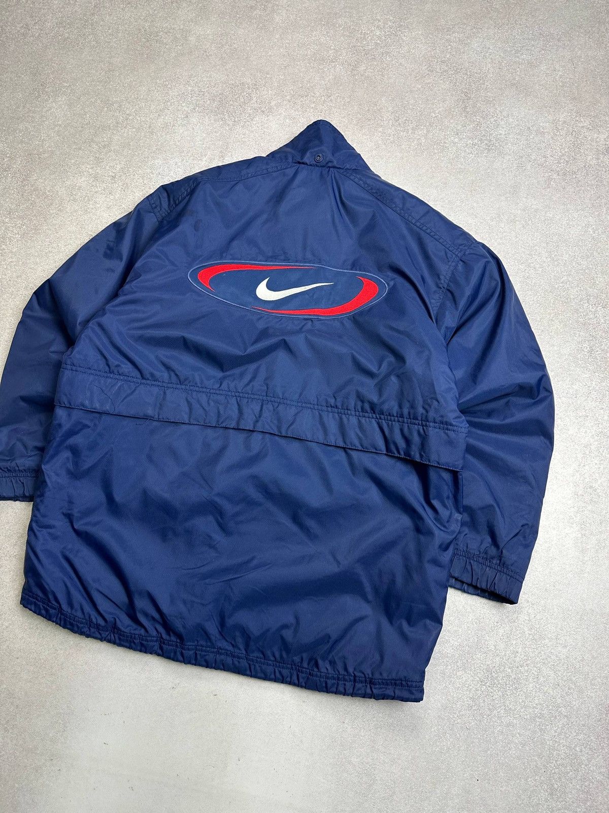 Nike × Supreme Vintage Nike Big Swoosh Supreme Vibes Down Puffer Jacket S Size US S / EU 44-46 / 1 - 2 Thumbnail