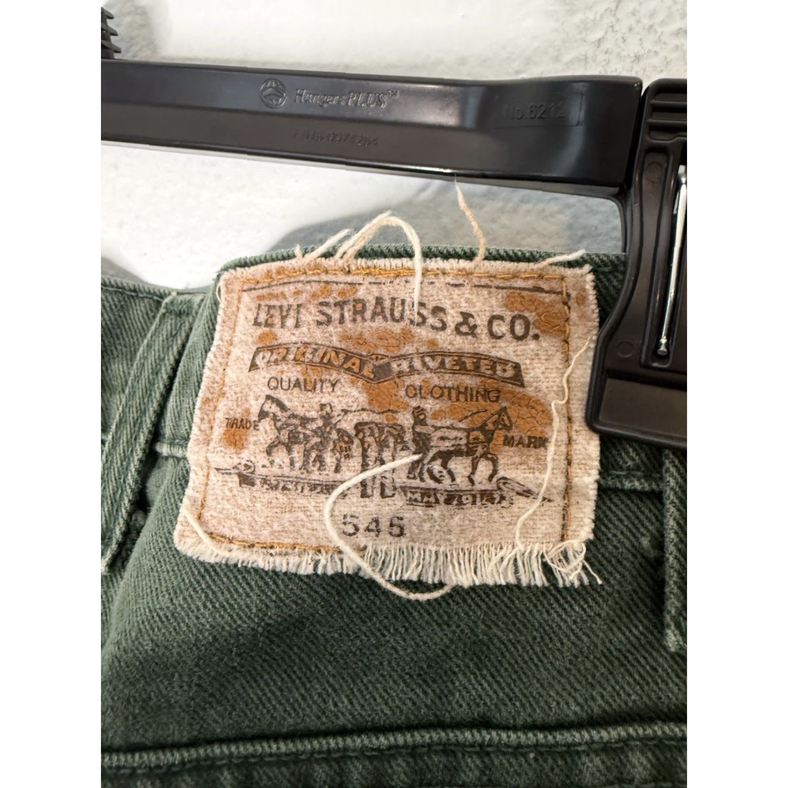Levi's VINTAGE Levi's 545 Jeans 42x30 Green USA Gold Tab 90s Y2K Levis 545 Straight Jeans Mens 5-Pocket Zip Fly Button Fly Regular 30in Inseam Size US 42 / EU 58 - 6 Thumbnail