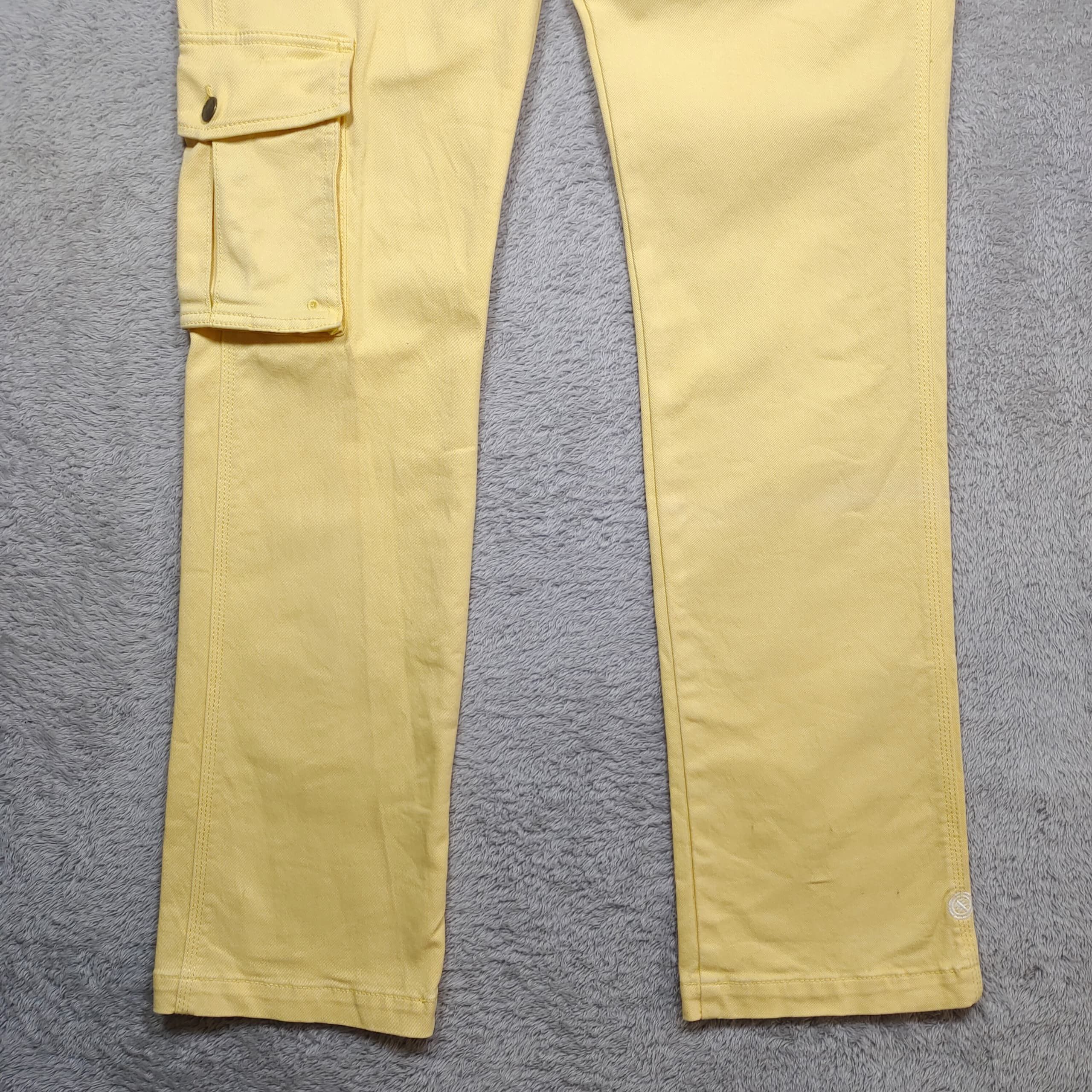 Element Vintage Element Japan Light Yellow Cotton Cargo Pants Size US 32 / EU 48 - 3 Thumbnail