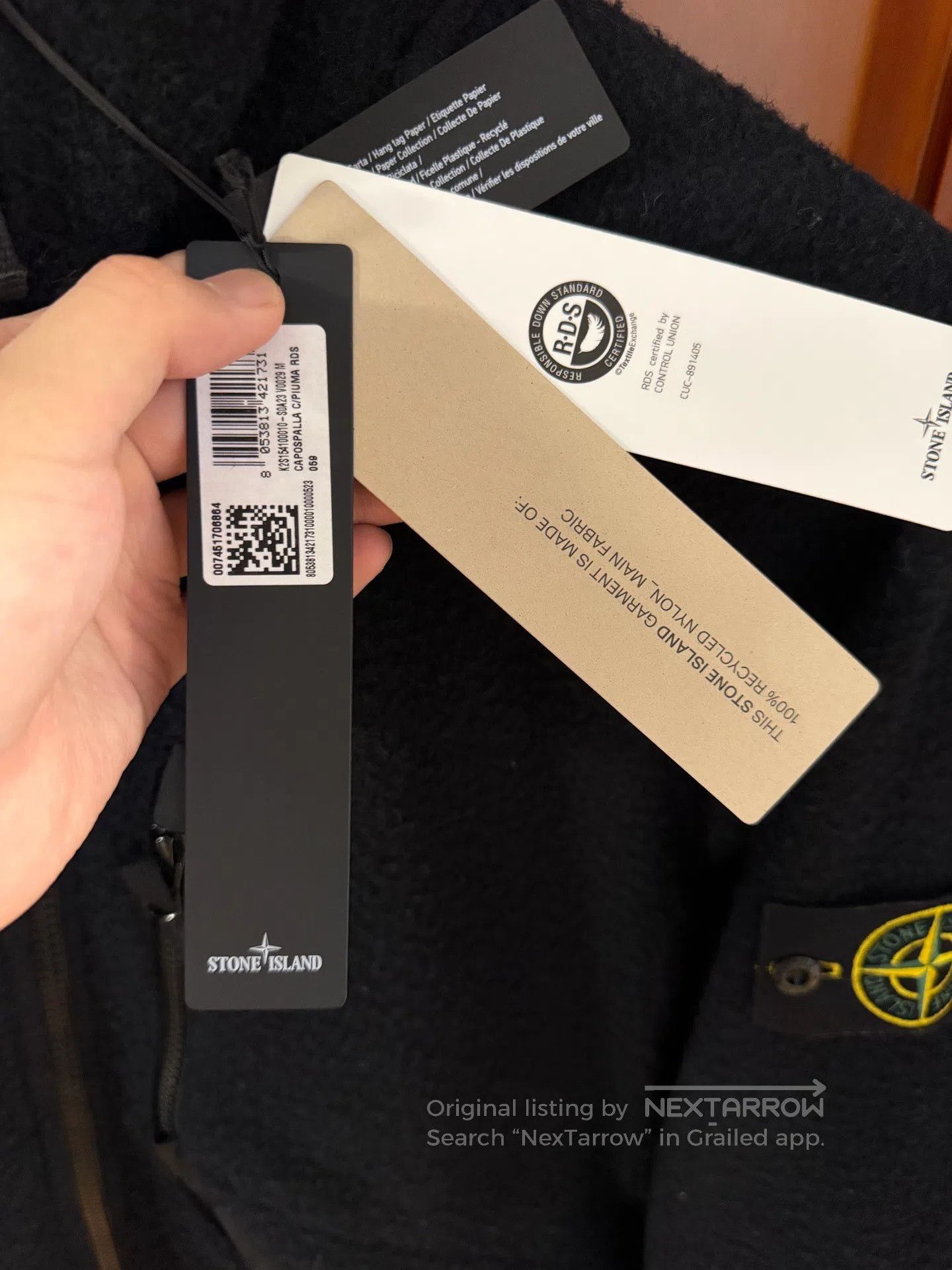 Stone Island STONE ISLAND Black Hooded Fleece Jacket| Size US M / EU 48-50 / 2 - 3 Thumbnail