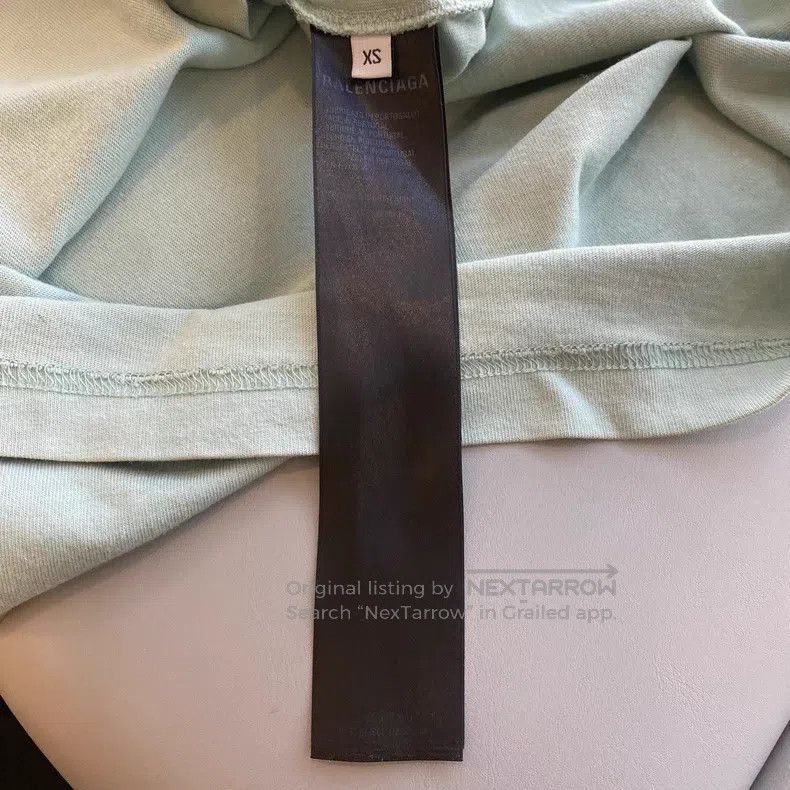 Balenciaga Balenciaga Haze Blue Snap Short Sleeve Size US XS / EU 42 / 0 - 5 Thumbnail