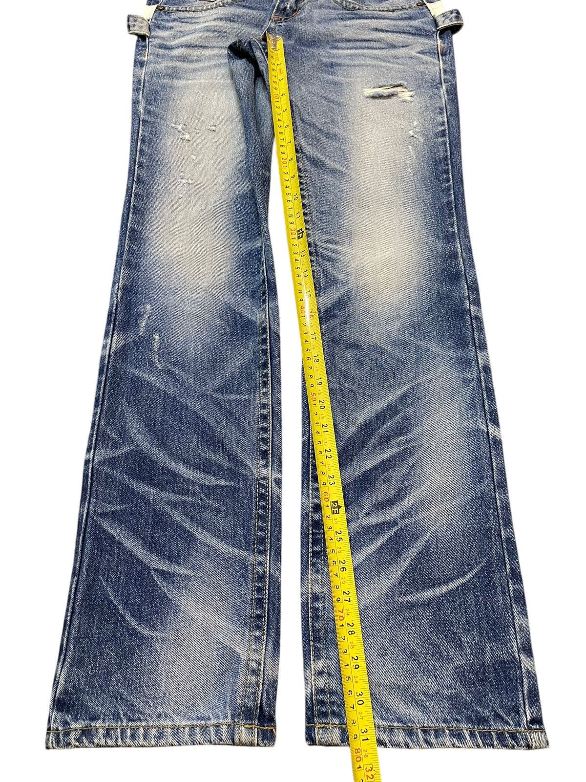 If Six Was Nine Vintage Japanese Brand Blue Faded Wash Style Jeans Size US 30 / EU 46 - 14 Thumbnail