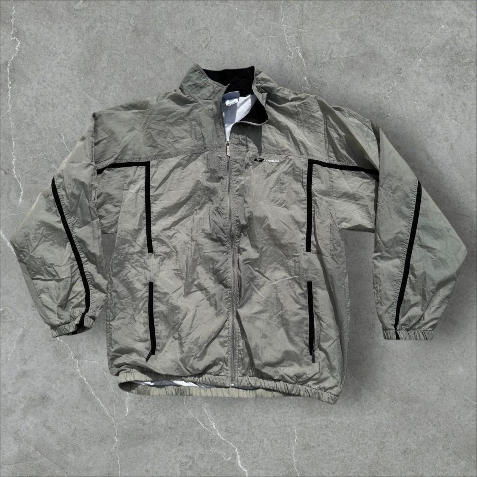 Reebok Vintage Reebok Lined Nylon Windbreaker Size US XL / EU 56 / 4 - 1 Thumbnail
