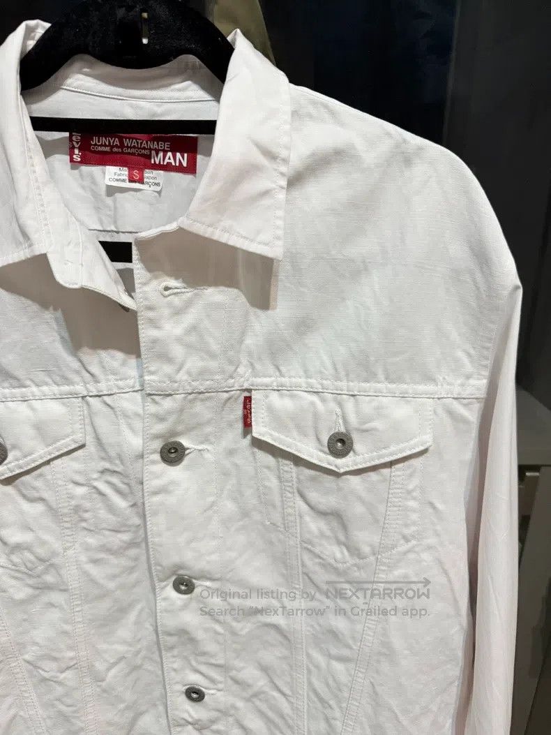 Junya Watanabe Junya Watanabe White cotton lapel long-sleeve linen mixed Size US S / EU 44-46 / 1 - 2 Thumbnail