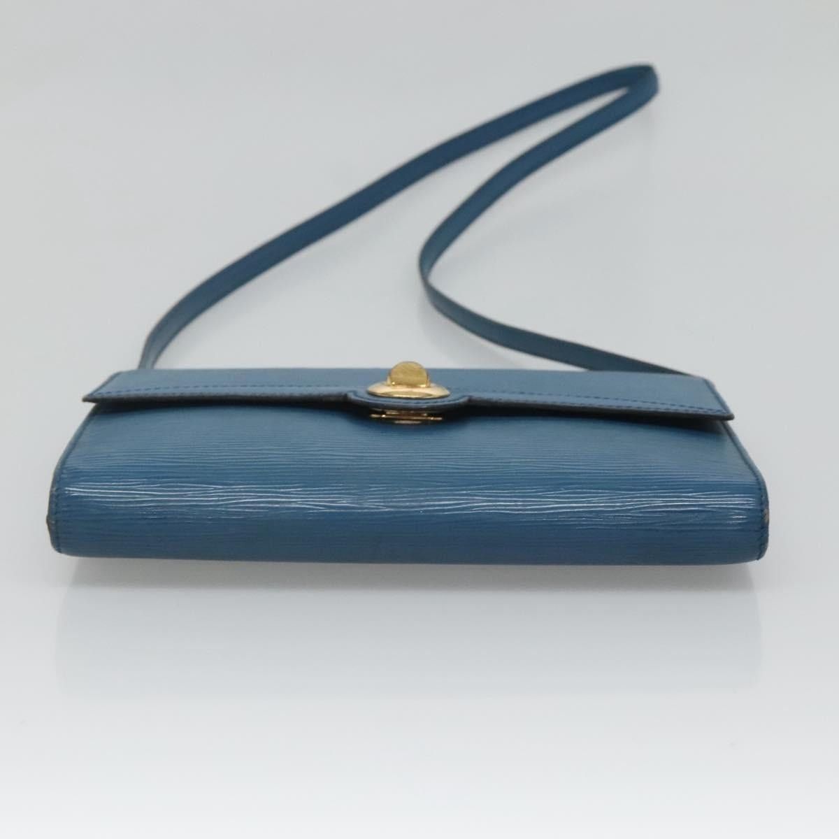 Louis Vuitton LOUIS VUITTON Epi Pochette Arche Shoulder Bag Blue M52575 Size ONE SIZE - 5 Thumbnail