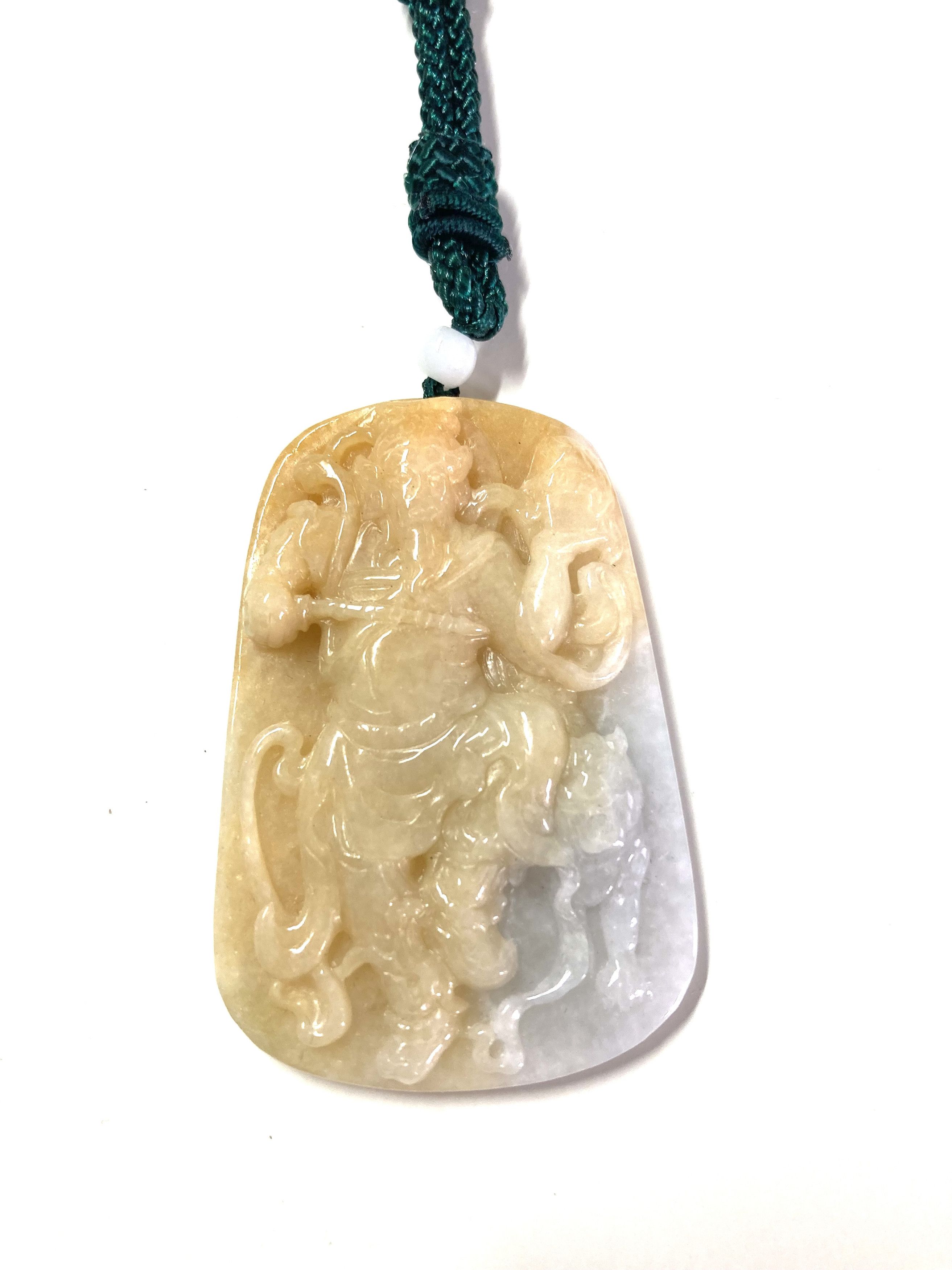 Other 60013 Certified Jadeite jade Kwan Gung buddha God pendant Size ONE SIZE - 2 Thumbnail