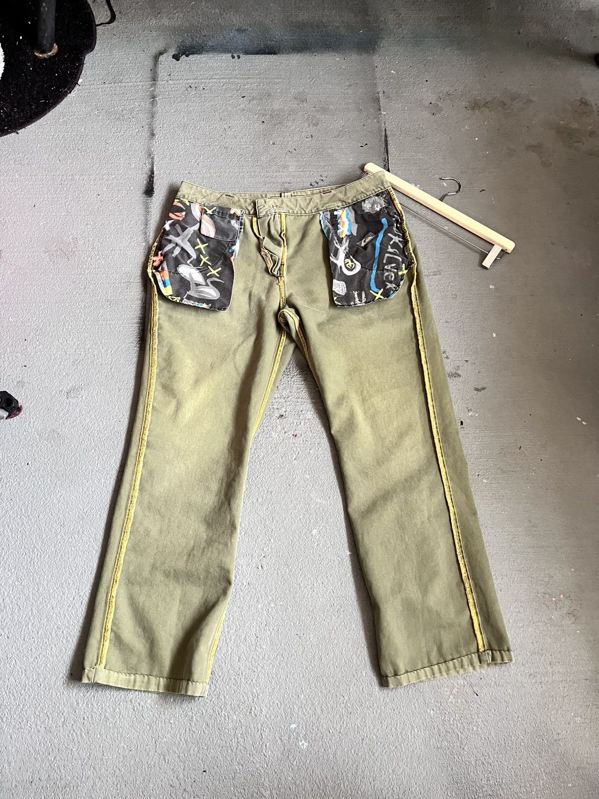 Quiksilver RARE 90s single stitch quick sliver 34x29 pants Size US 34 / EU 50 - 9 Thumbnail