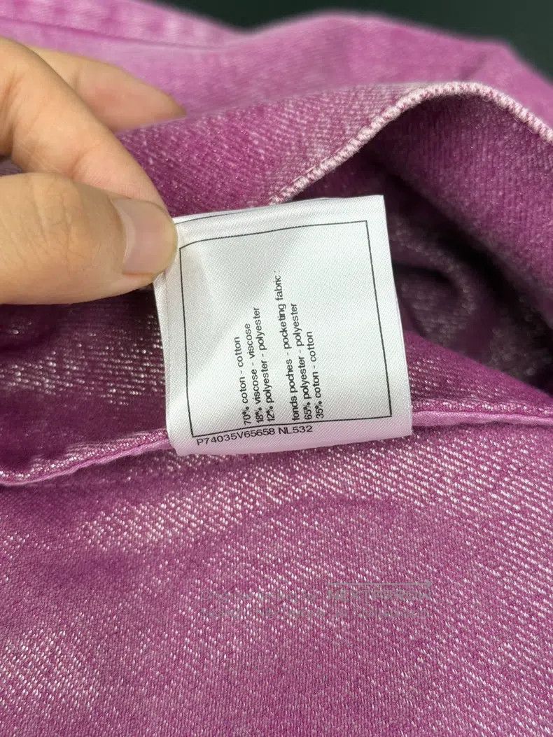 Chanel Chanel Pink denim skirt Size 26" / US 2 / IT 38 - 6 Thumbnail