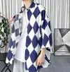 Japanese Brand New SS22 Limited Edition Fancy Diamond Style Casual Shirt Size US XXL / EU 58 / 5 - 4 Thumbnail