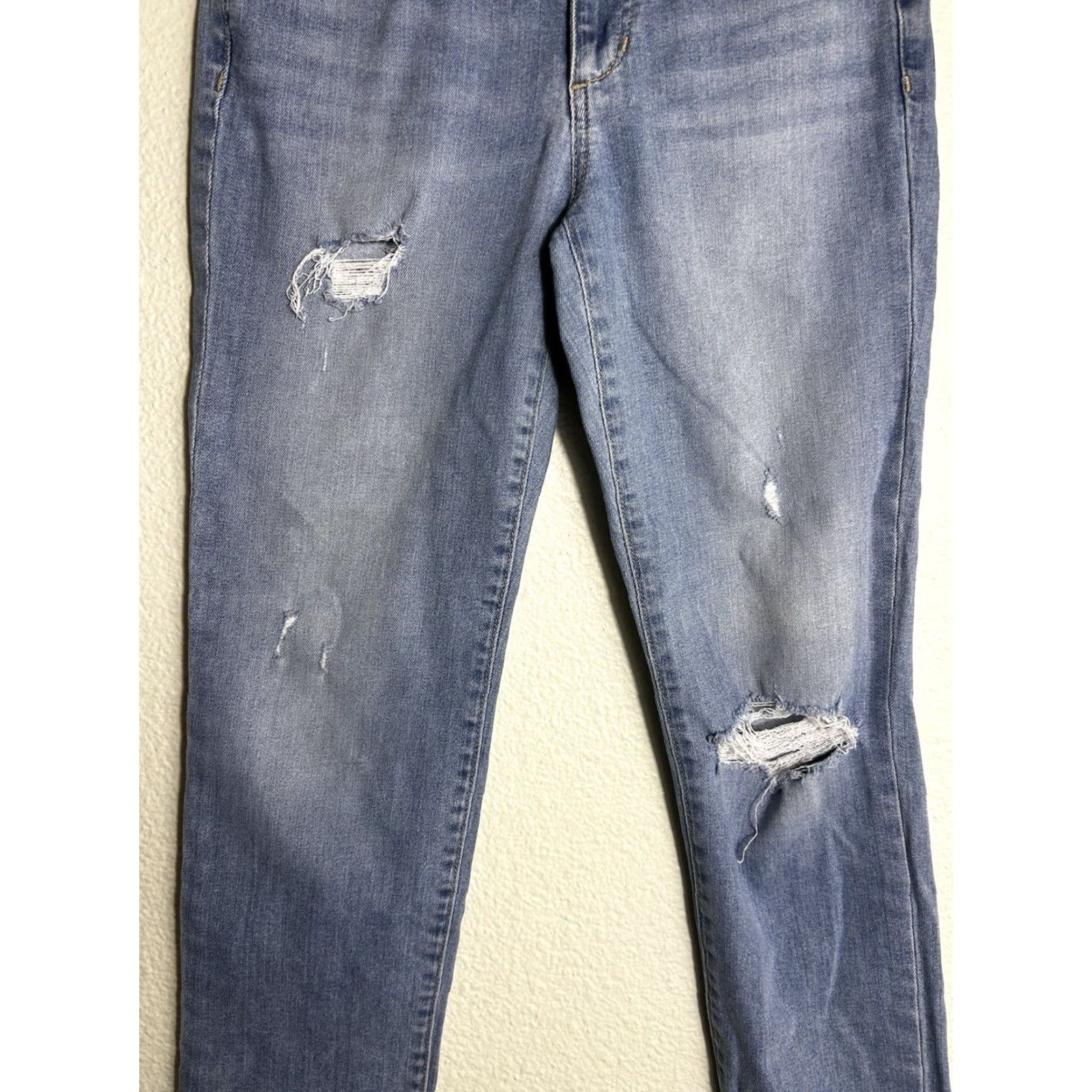 Vintage joes jeans Womens Slim Ankle 25 Light Wash Distressed Jeans 25x29 Womens Size 42" / US 20 - 3 Thumbnail