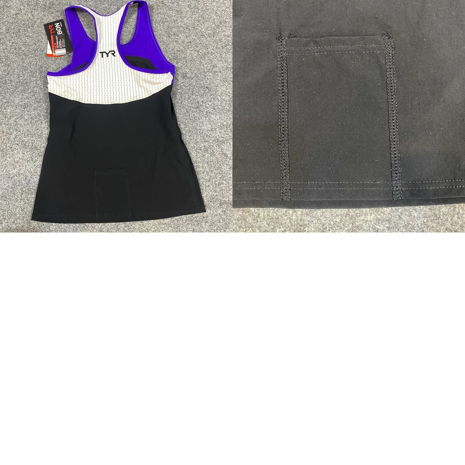 Vintage VINTAGE? TYR Black S Racerback Women's Top Tank Swimwear Made in USA NEW Size S / US 4 / IT 40 - 8 Thumbnail