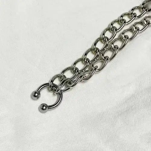 Other Hip Hop C Shape Necklaces Size ONE SIZE - 3 Thumbnail