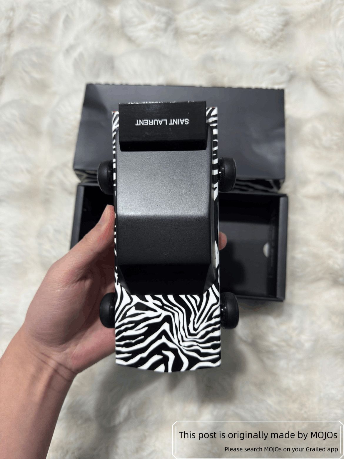 Saint Laurent Paris Saint Laurent Paris Zebra Pattern Wood Car Model Size ONE SIZE - 3 Thumbnail