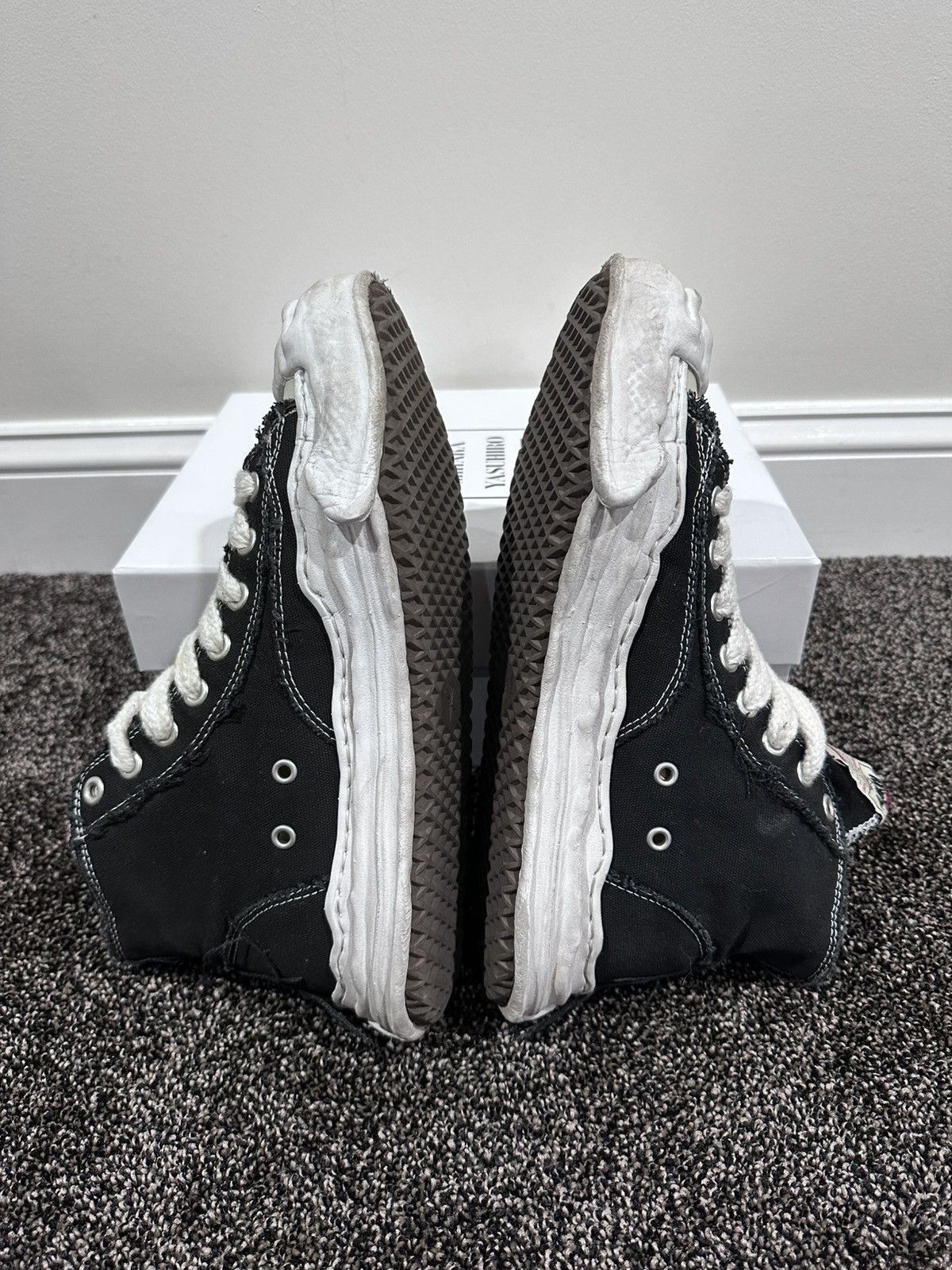 Maison MIHARA YASUHIRO Maison Mihara Yashurio MMY Black Hank OG High Sneakers Size US 11 / EU 44 - 6 Thumbnail