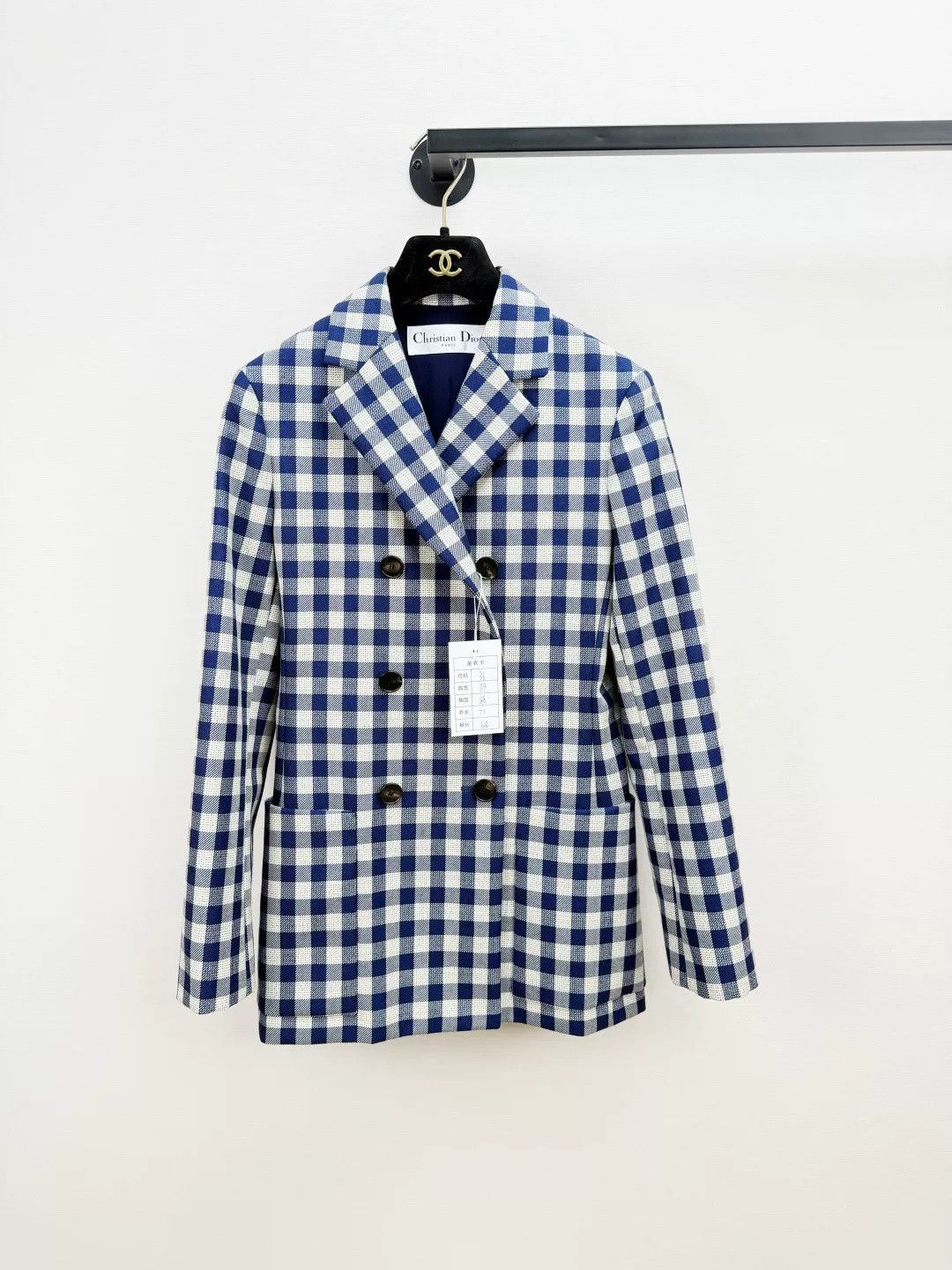 Dior Dior Wool Check Blazer Size XS / US 0-2 / IT 36-38 - 1 Thumbnail
