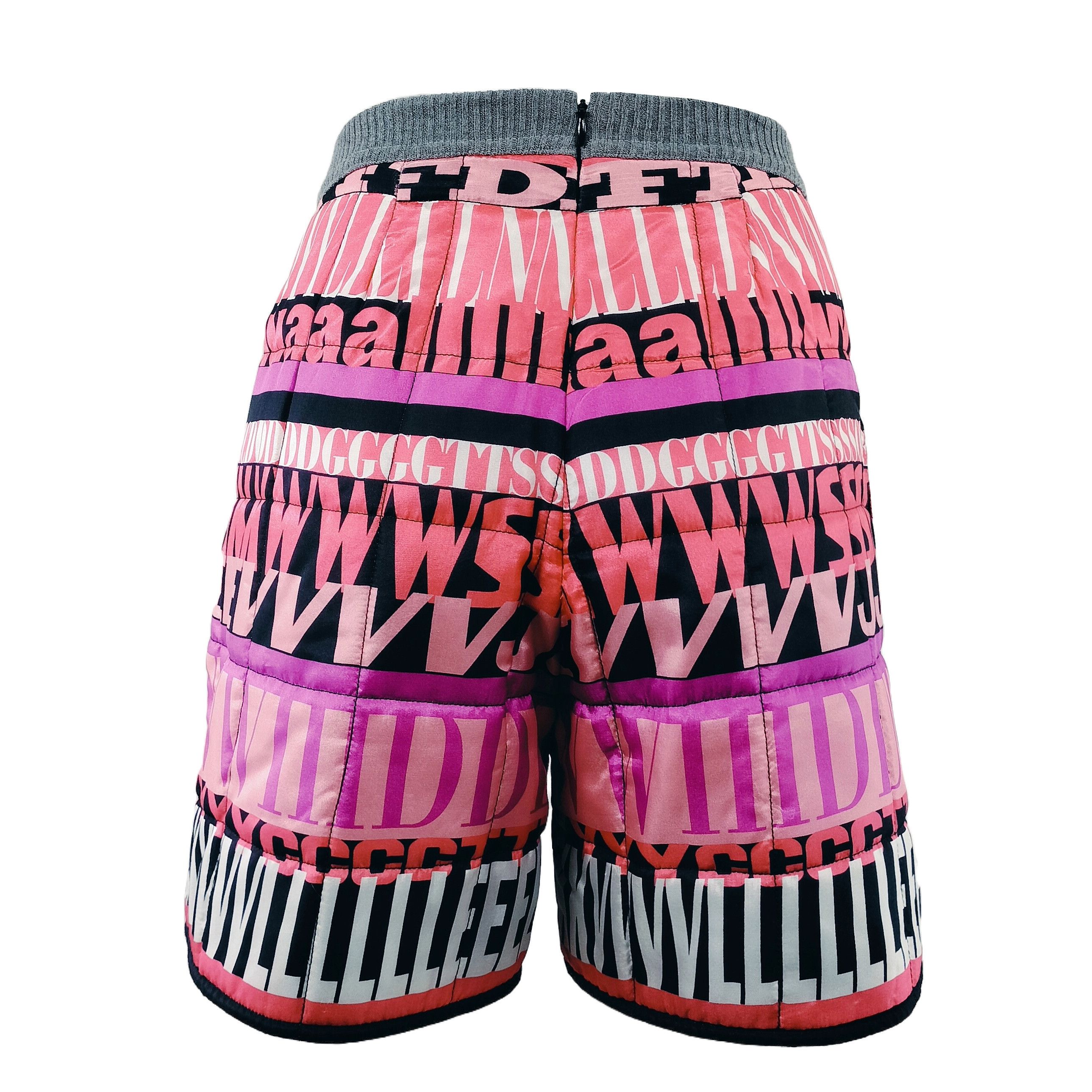Dolce & Gabbana FW 2011 Alphabet Quilted Shorts - Runway Piece Size 28" / US 6 / IT 42 - 4 Thumbnail