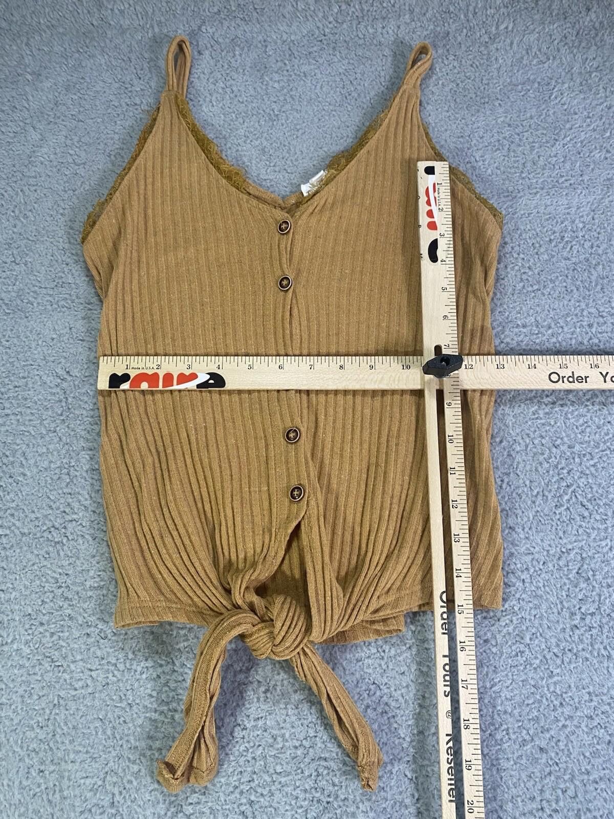 Other Escape By Blu Pepper Women’s Tank Small Beige Tan Tie Boho Size S / US 4 / IT 40 - 4 Thumbnail