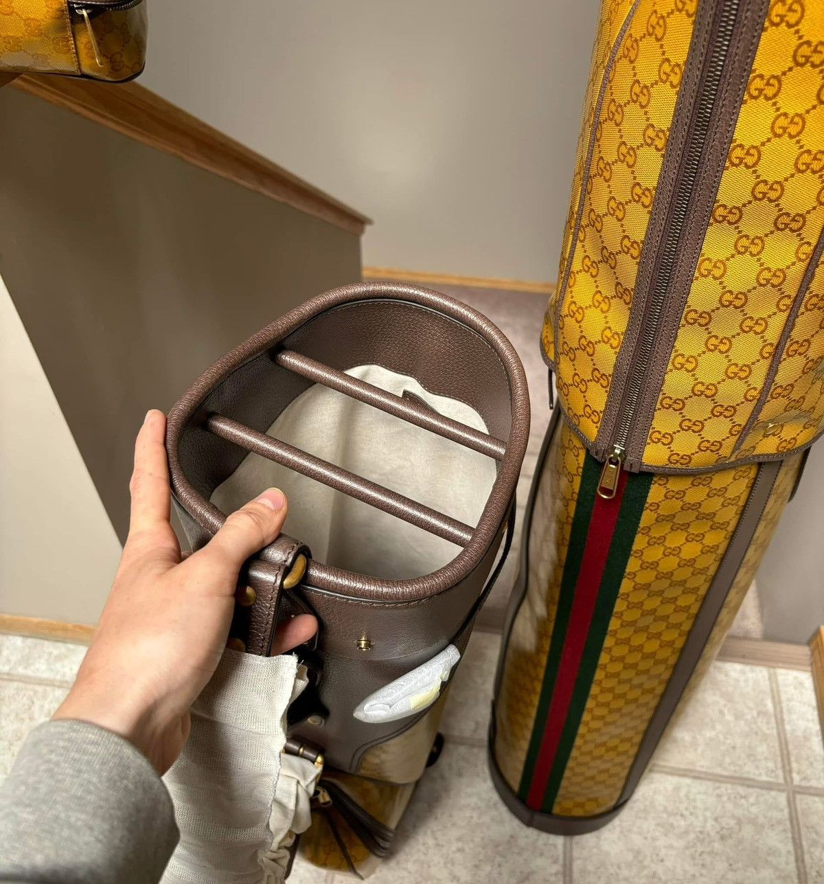 Adidas × Gucci Gucci x Adidas GG Monogram Golf Bags Size ONE SIZE - 10 Thumbnail