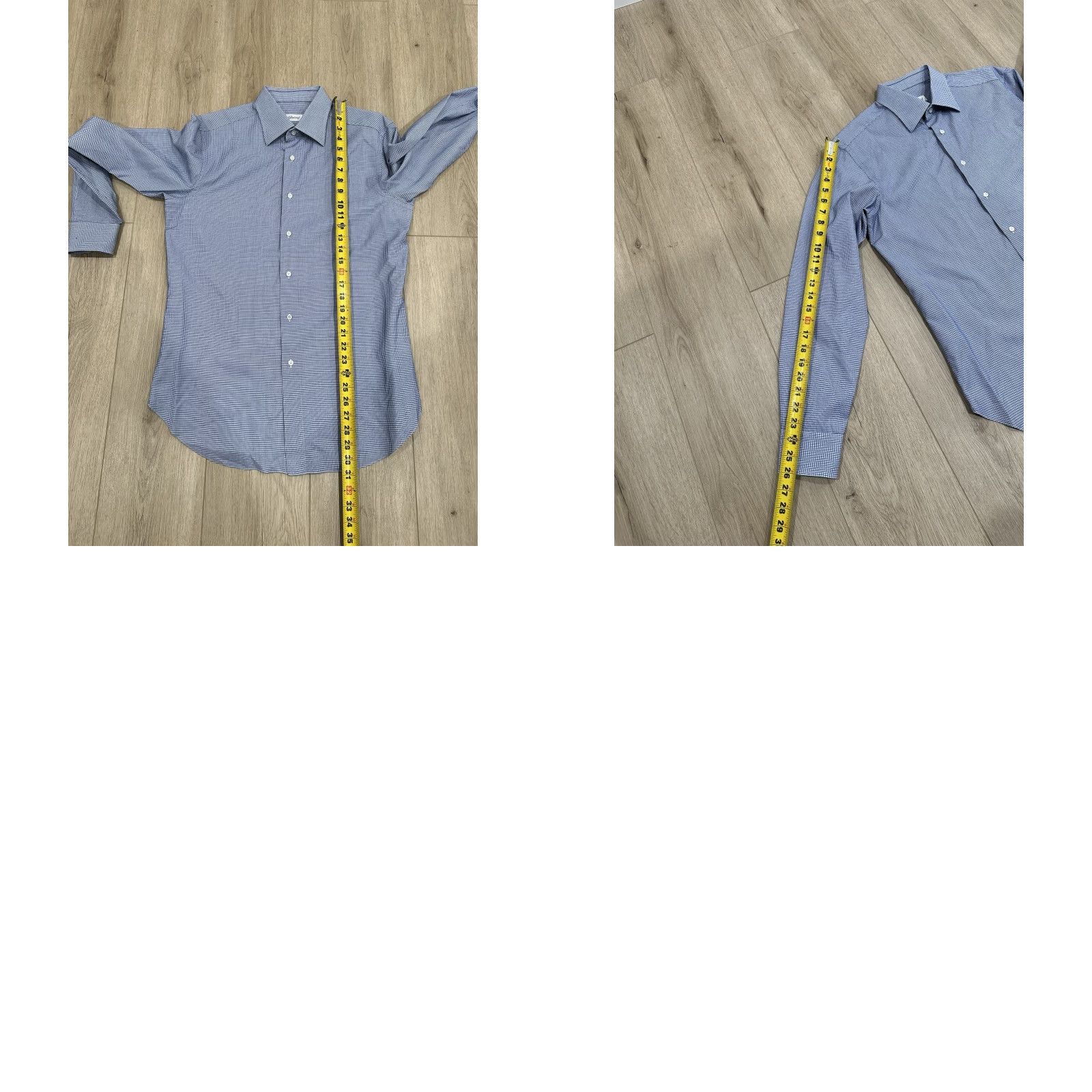 Brioni BRIONI Button Down Shirt Blue White Grid 16.5/42 Dress Shirt Men Brioni Button-Down Collar 100% Cotton Size US XL / EU 56 / 4 - 9 Thumbnail