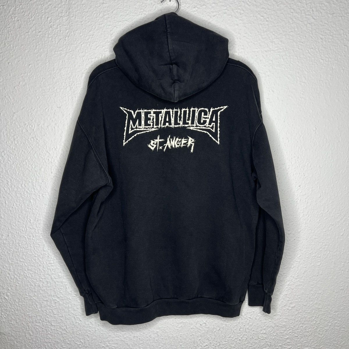 Band Tees Metallica St Anger Hoodie Fluo Full Print Graphic Black Size US XL / EU 56 / 4 - 8 Thumbnail