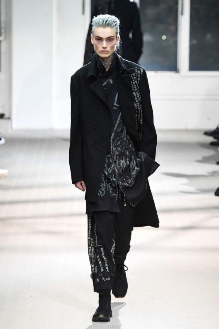 image of Yohji Yamamoto 19Aw Herringbone Blouse in Black, Men's (Size Medium)