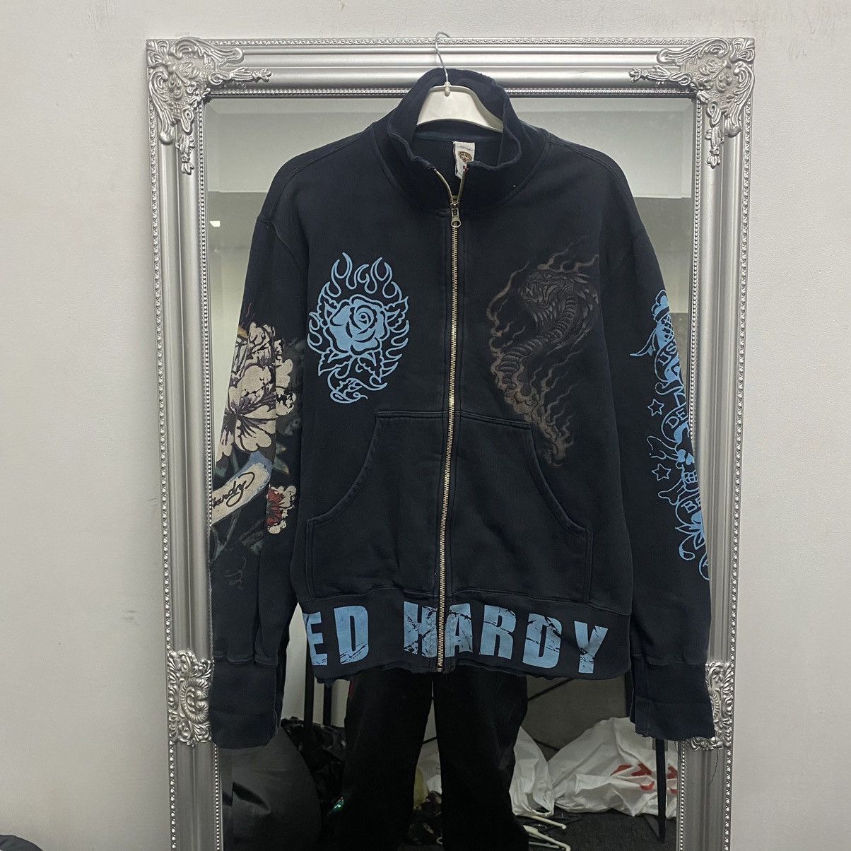 Christian Audigier vintage zip hoodie Ed hardy Size US S / EU 44-46 / 1 - 1 Thumbnail