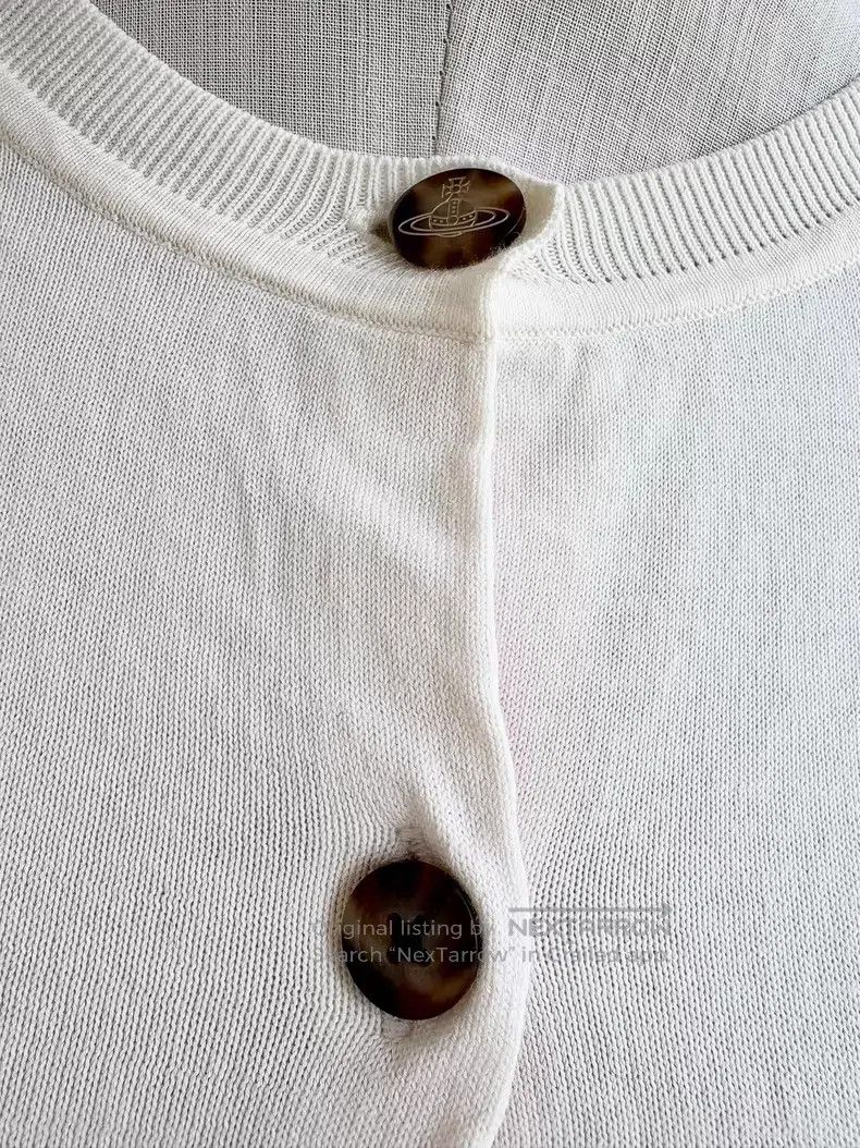 Vivienne Westwood Vivienne Westwood White Saturn knitted sweater Size XS / US 0-2 / IT 36-38 - 4 Thumbnail