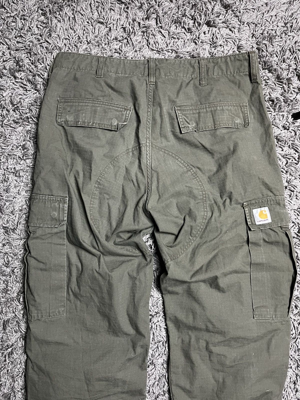 Carhartt Wip Carhartt WIP Regular Cargo Pants Olive Ripstop 33x32 Size US 33 - 9 Thumbnail