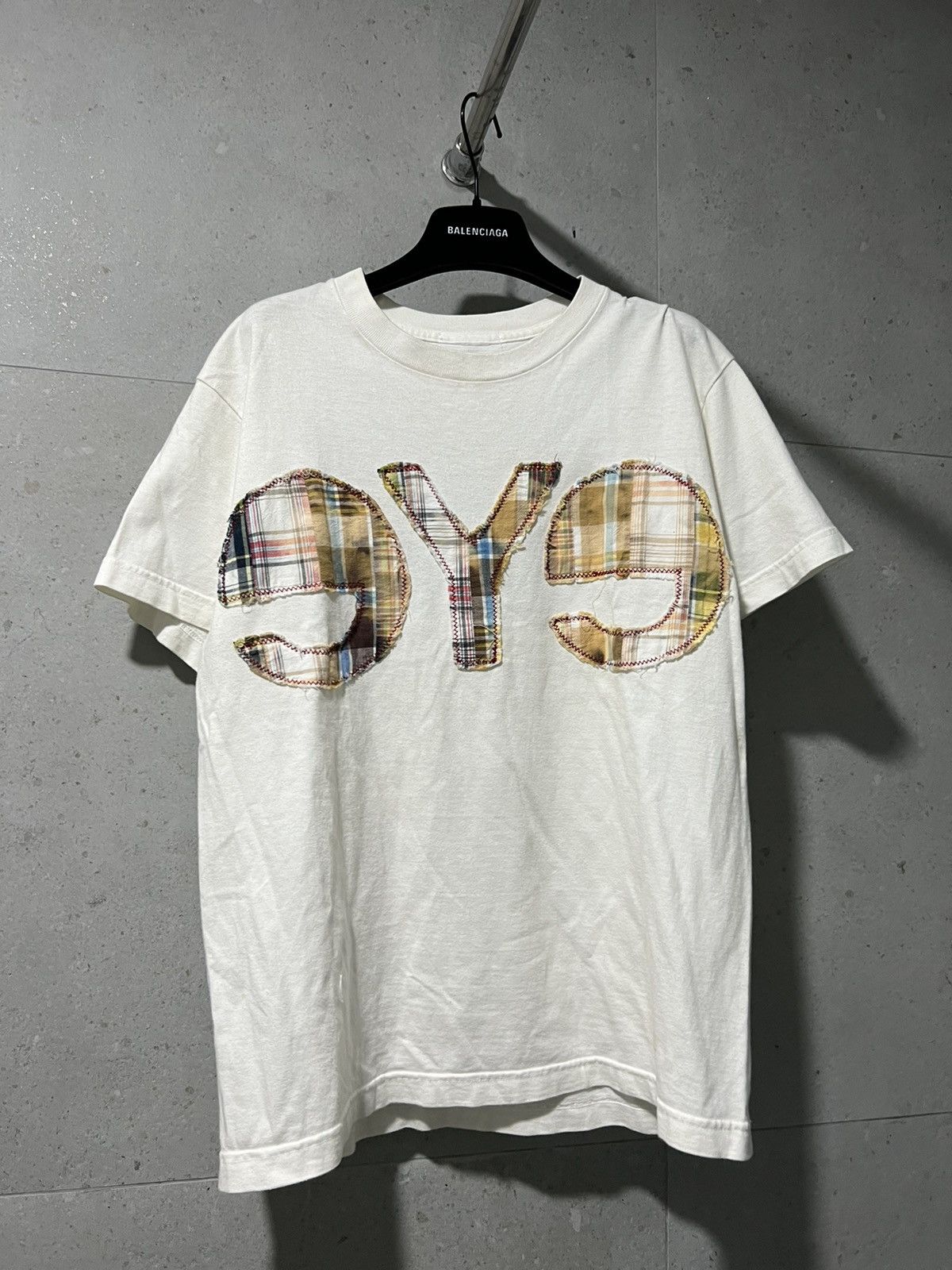 Pre-owned Comme Des Garcons X Junya Watanabe Man Eye Comme Des Garcons Patchwork Shirt In White