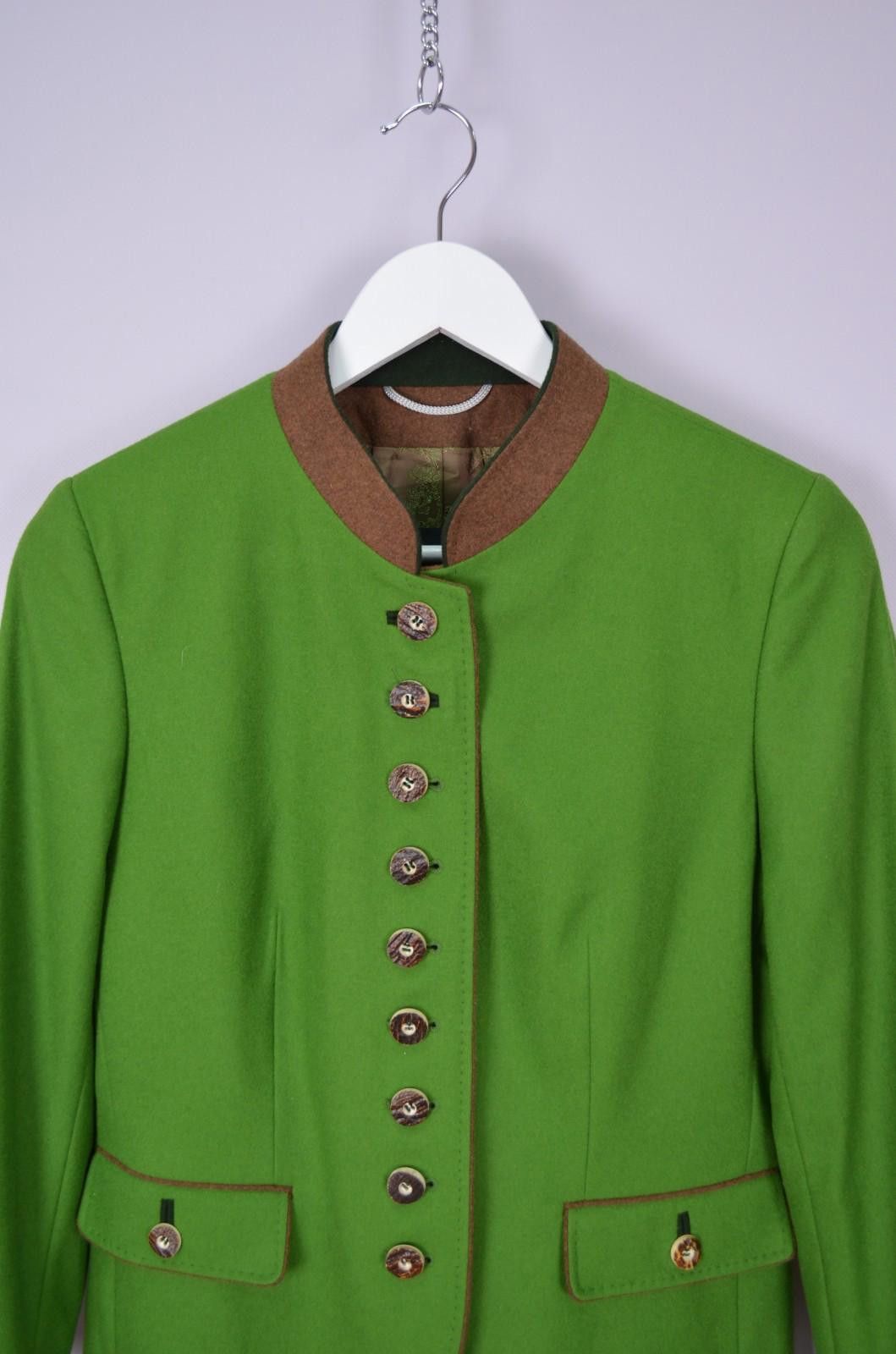 Designer H. Moser Austria Salzburg Blazer Womens US6 38 Green Jacket Size S / US 4 / IT 40 - 2 Thumbnail