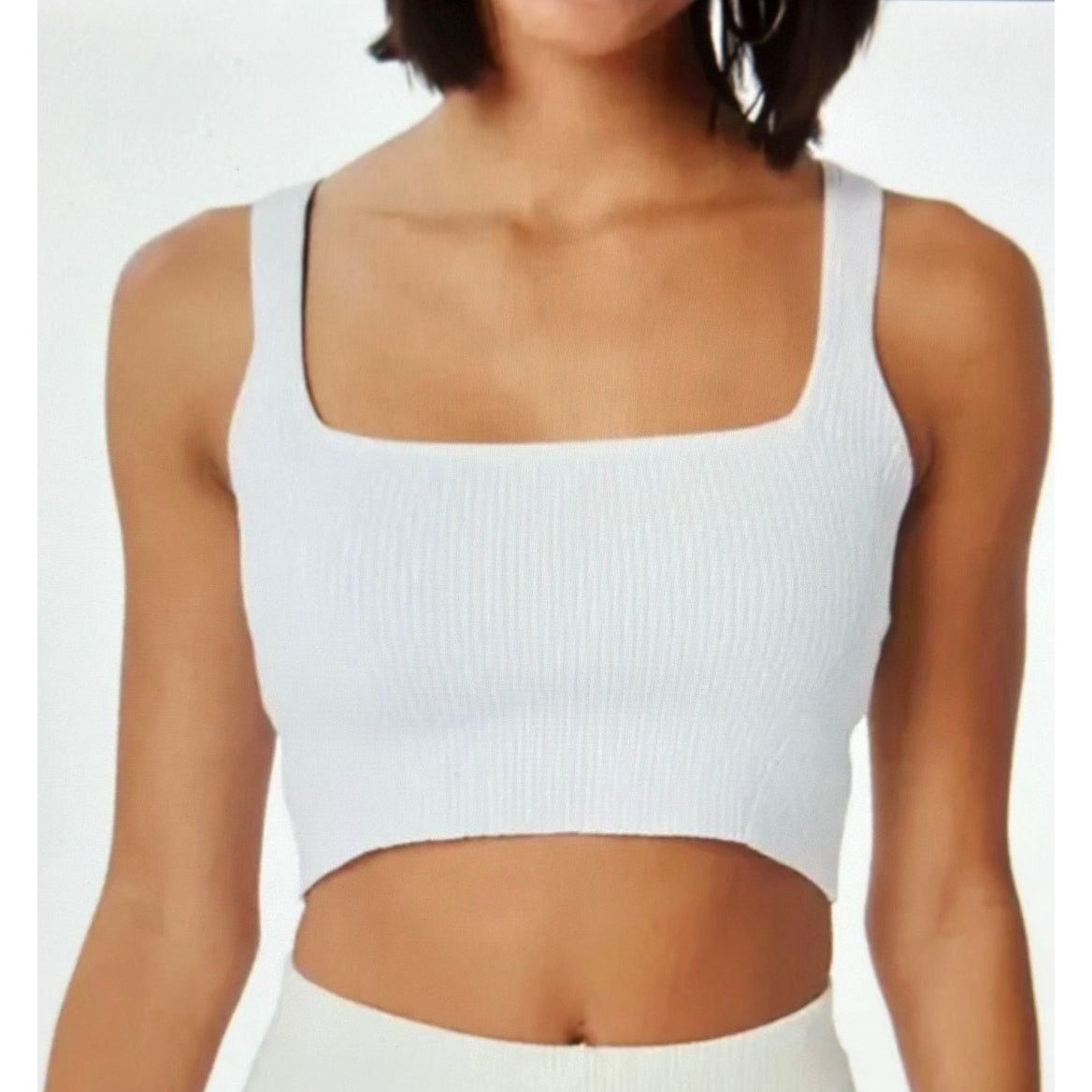 Other Lita by Ciara True Rib Crop Top - White - size M Size M / US 6-8 / IT 42-44 - 2 Thumbnail