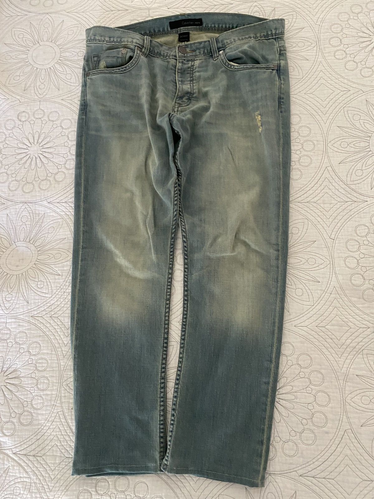 Calvin Klein Calvin Klein CK Jeans Mens Stretch Skinny Blue Size 34x27 Size US 34 / EU 50 - 1 Thumbnail