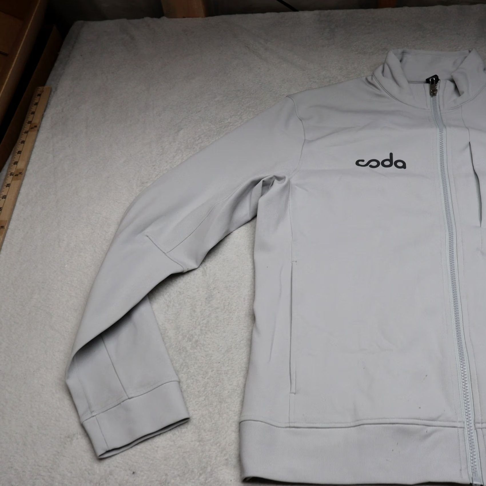 Lululemon Lululemon Jacket Men Large White Full Zip Stretch Performance Track LOGO Size US L / EU 52-54 / 3 - 2 Thumbnail