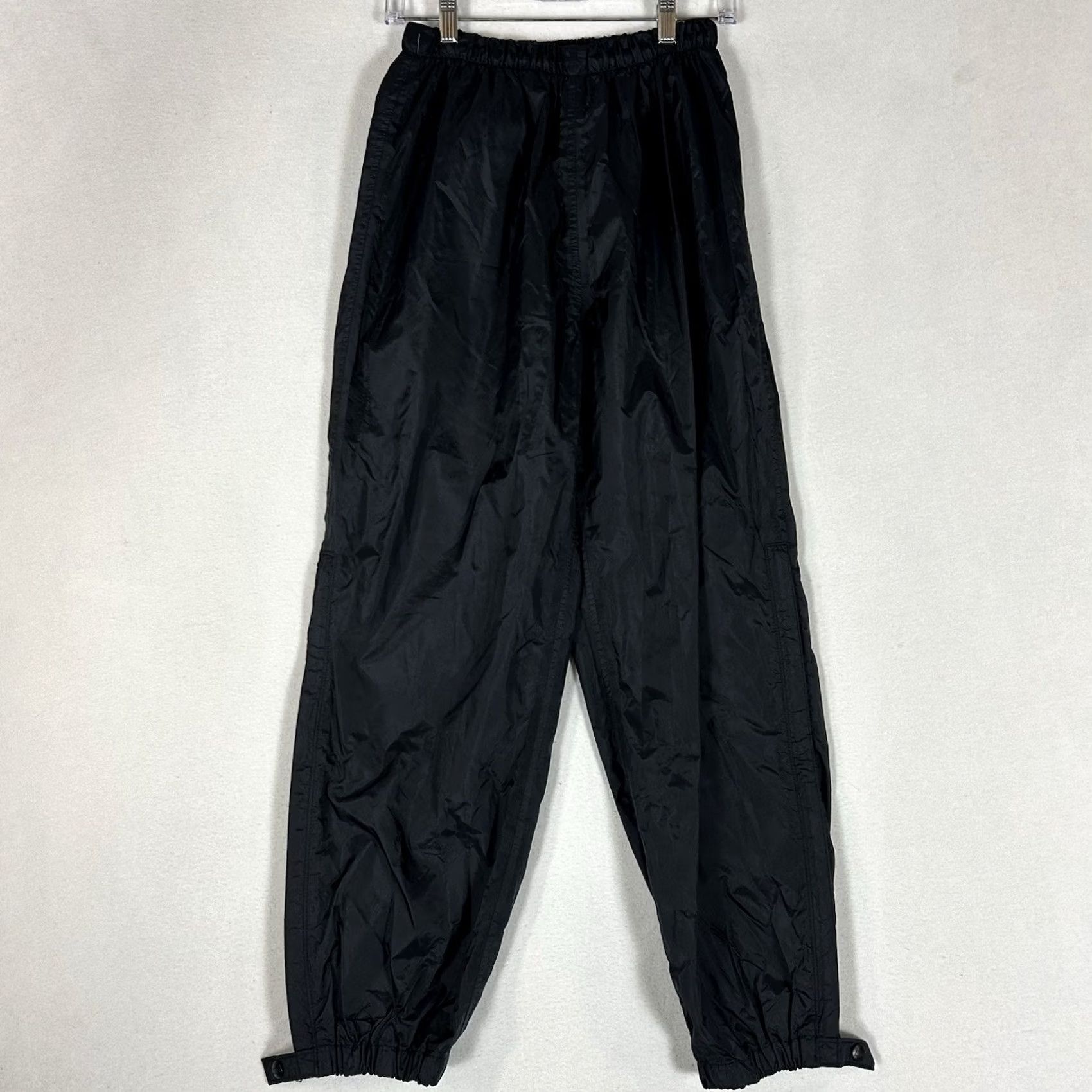 Vintage VINTAGE REI Elements Nylon Sweatpants Women's 10 Black Side Zip Leg Tapered Pockets Elastic Waist Sweatpants Mens? Size 32" / US 10 / IT 46 - 2 Thumbnail
