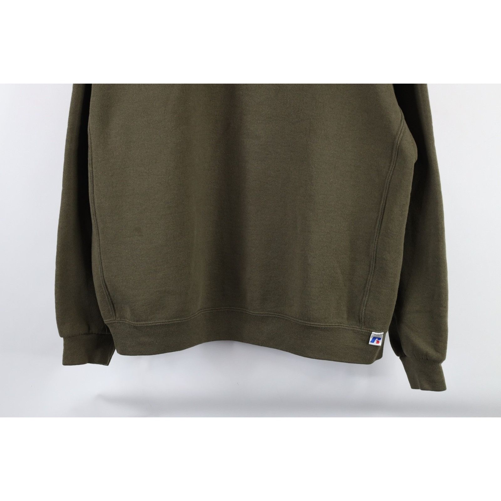 Russell Athletic × Vintage Vintage 90s Russell Athletic Faded Blank Crewneck Sweatshirt Size US XL / EU 56 / 4 - 3 Thumbnail