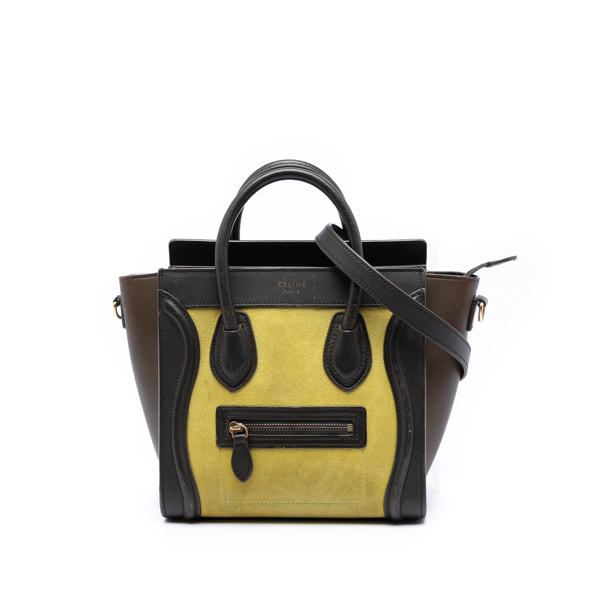 Celine Nano Tricolor Leather Luggage Tote Size ONE SIZE - 1 Thumbnail