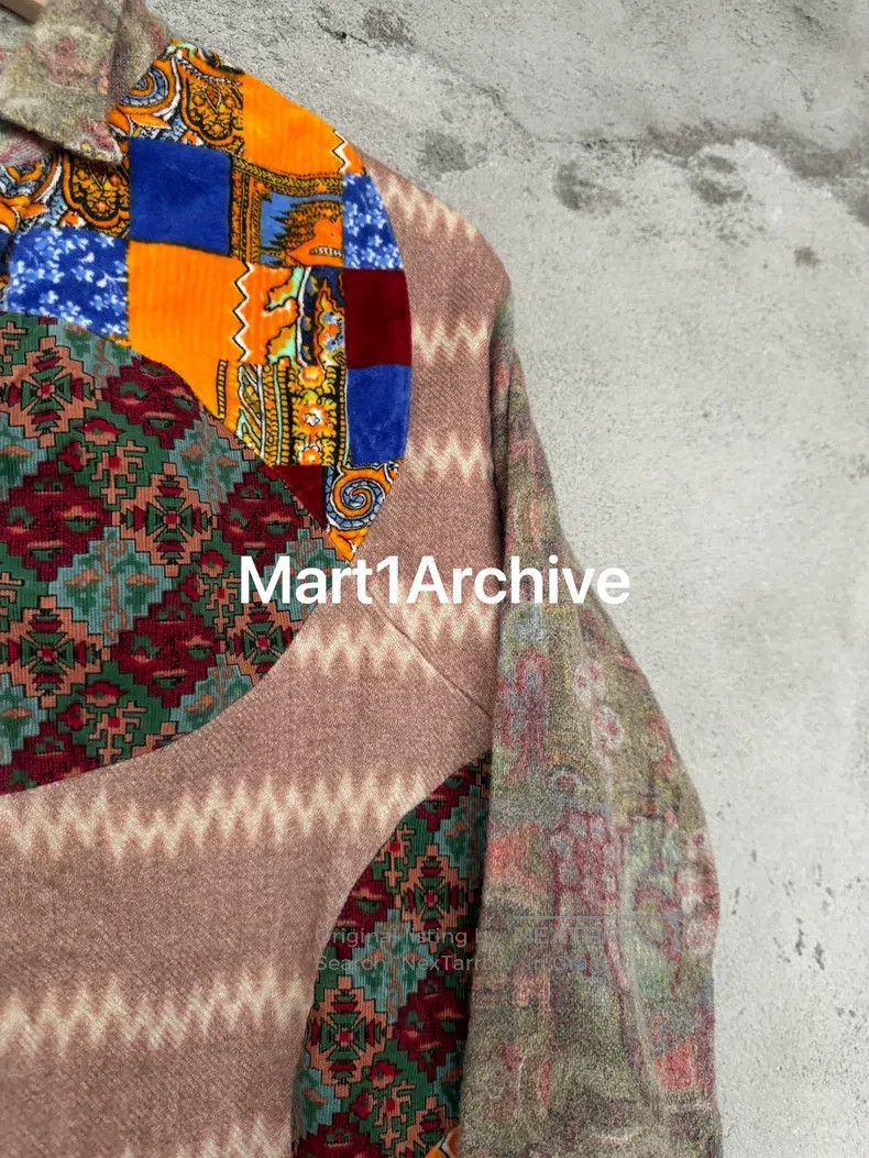 Comme des Garcons Comme Des Garcons Tapestry wool patchwork shirt Size S / US 4 / IT 40 - 4 Thumbnail