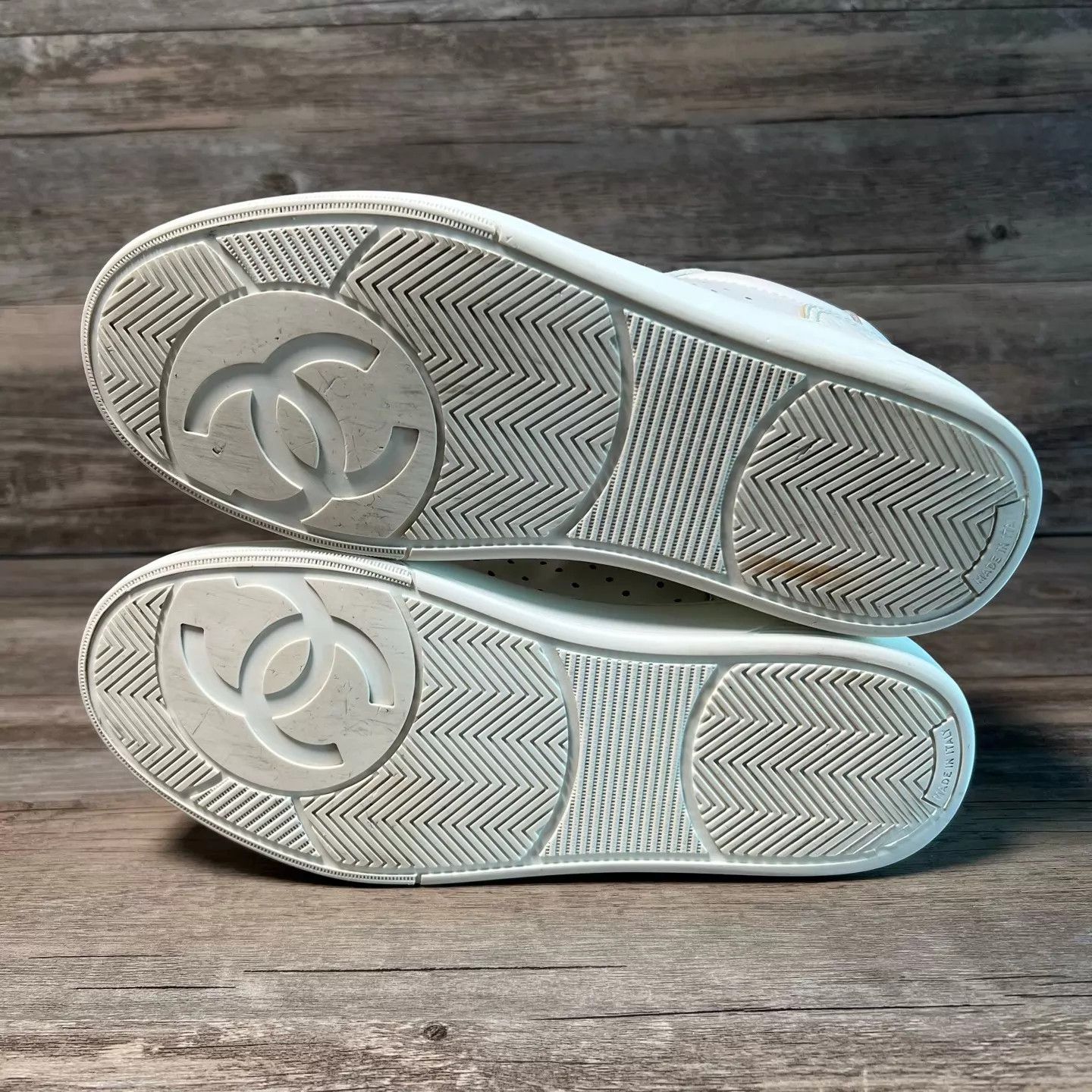 Chanel Chanel 22P White Sneaker 37.5 Size US 7 / IT 37 - 6 Thumbnail