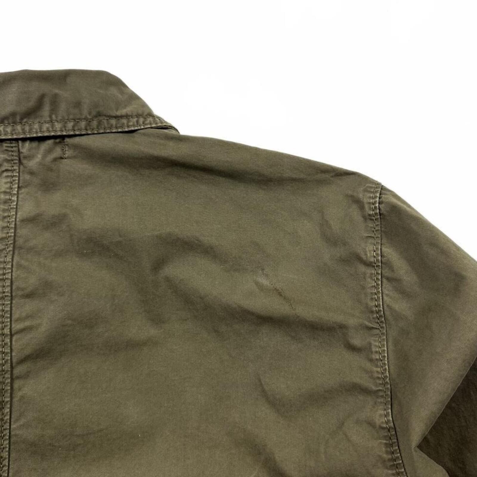 Stone Island Stone Island Zip Up Cotton Overshirt Khaki Green Small Size US S / EU 44-46 / 1 - 6 Thumbnail