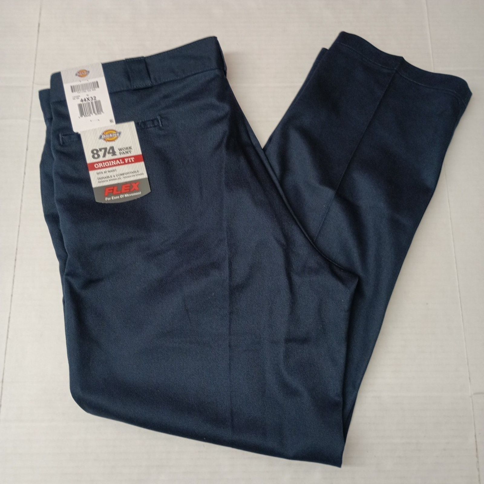 Dickies Dickies 874 Work Pants Men's 44x32 Flex Blue Original Fit Size US 44 / EU 60 - 1 Thumbnail