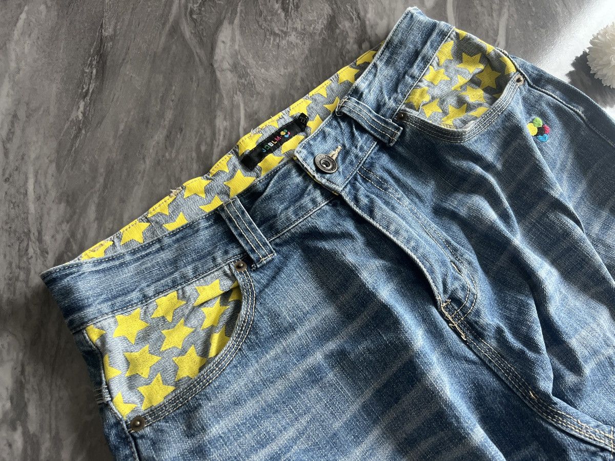 Japanese Brand Sleeples Gotch Night Back Fun All : Denim Star Inside Tips Size US 33 - 10 Thumbnail