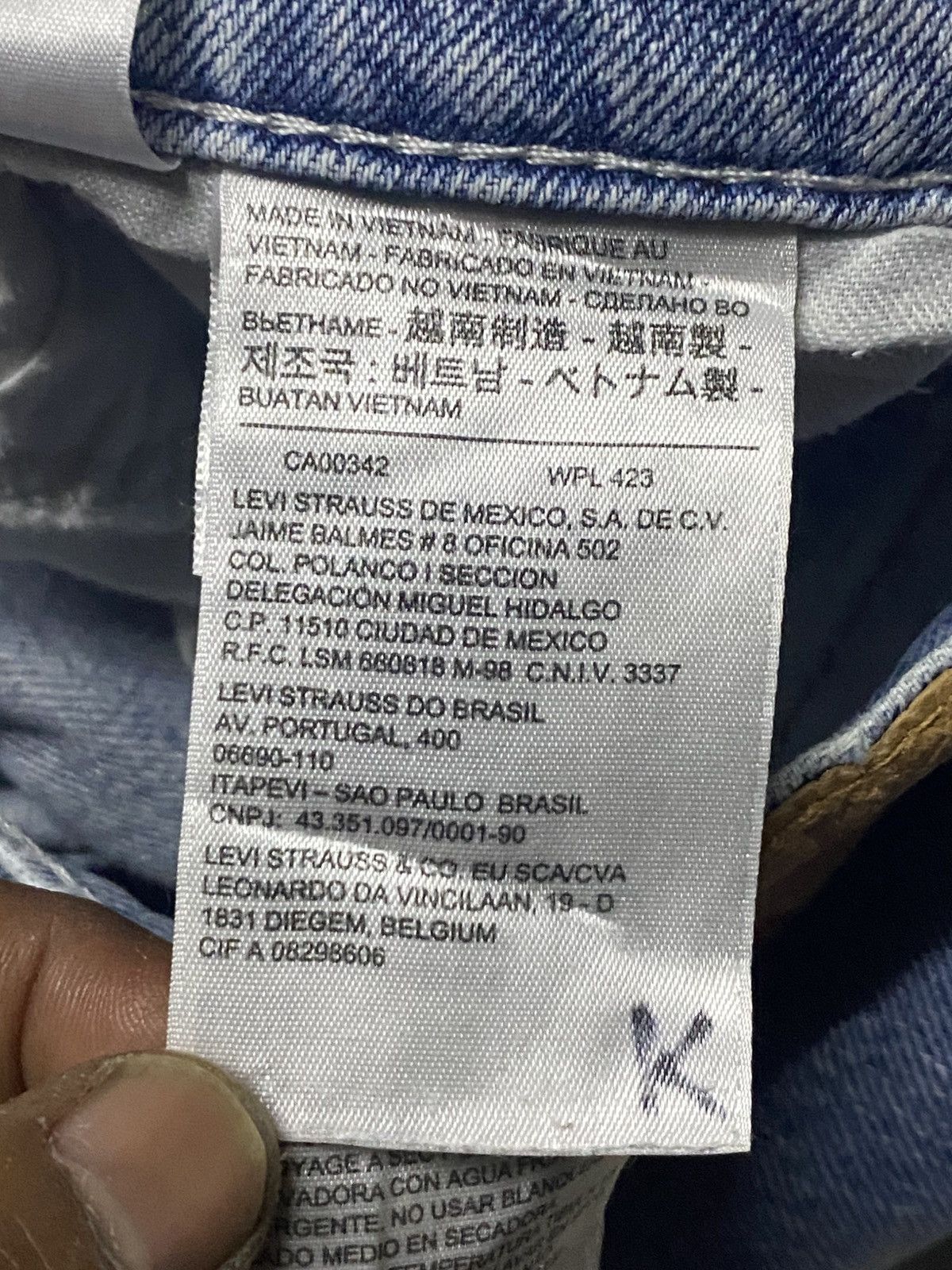 Levi's Vintage Levis 502 Y2K Carpenter Faded Wash Taperred Leg Jean Size US 32 / EU 48 - 16 Thumbnail