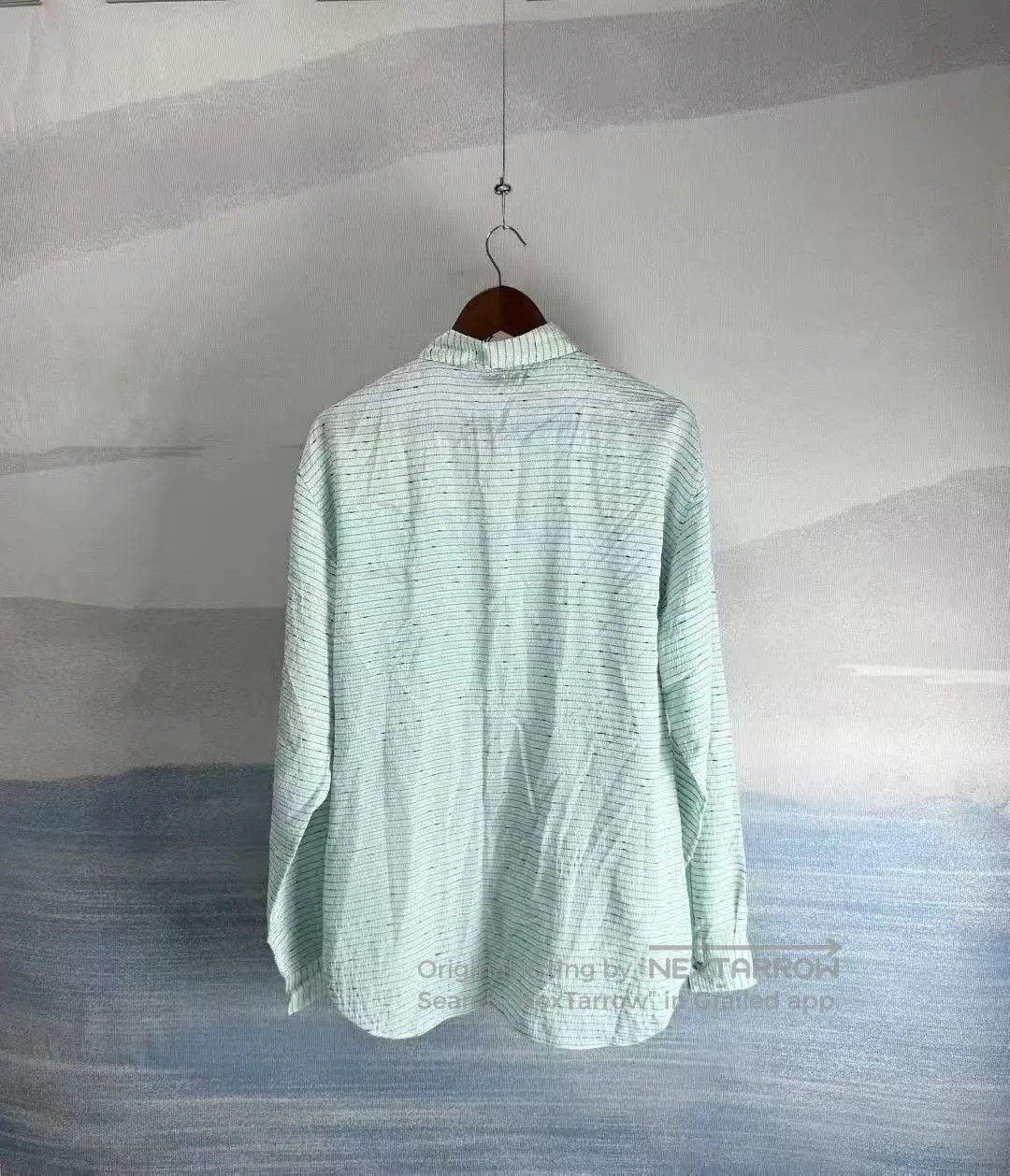 Dior Dior size 43 Mint Green Lettering Silk Shirt| Size US M / EU 48-50 / 2 - 3 Thumbnail
