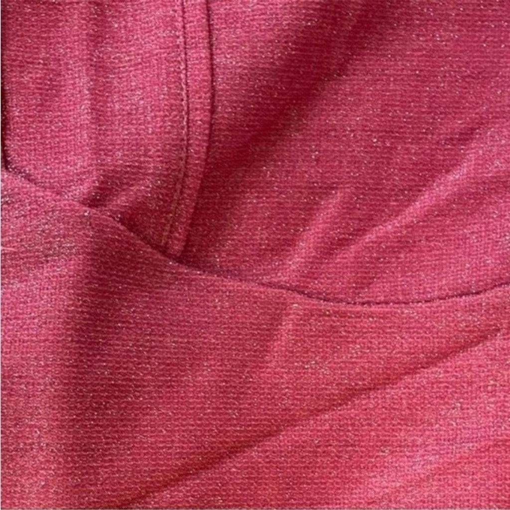 Asos ASOS Curve Metallic One-Shoulder Dress Pink Shimmer Sz 14 Size L / US 10 / IT 46 - 8 Thumbnail