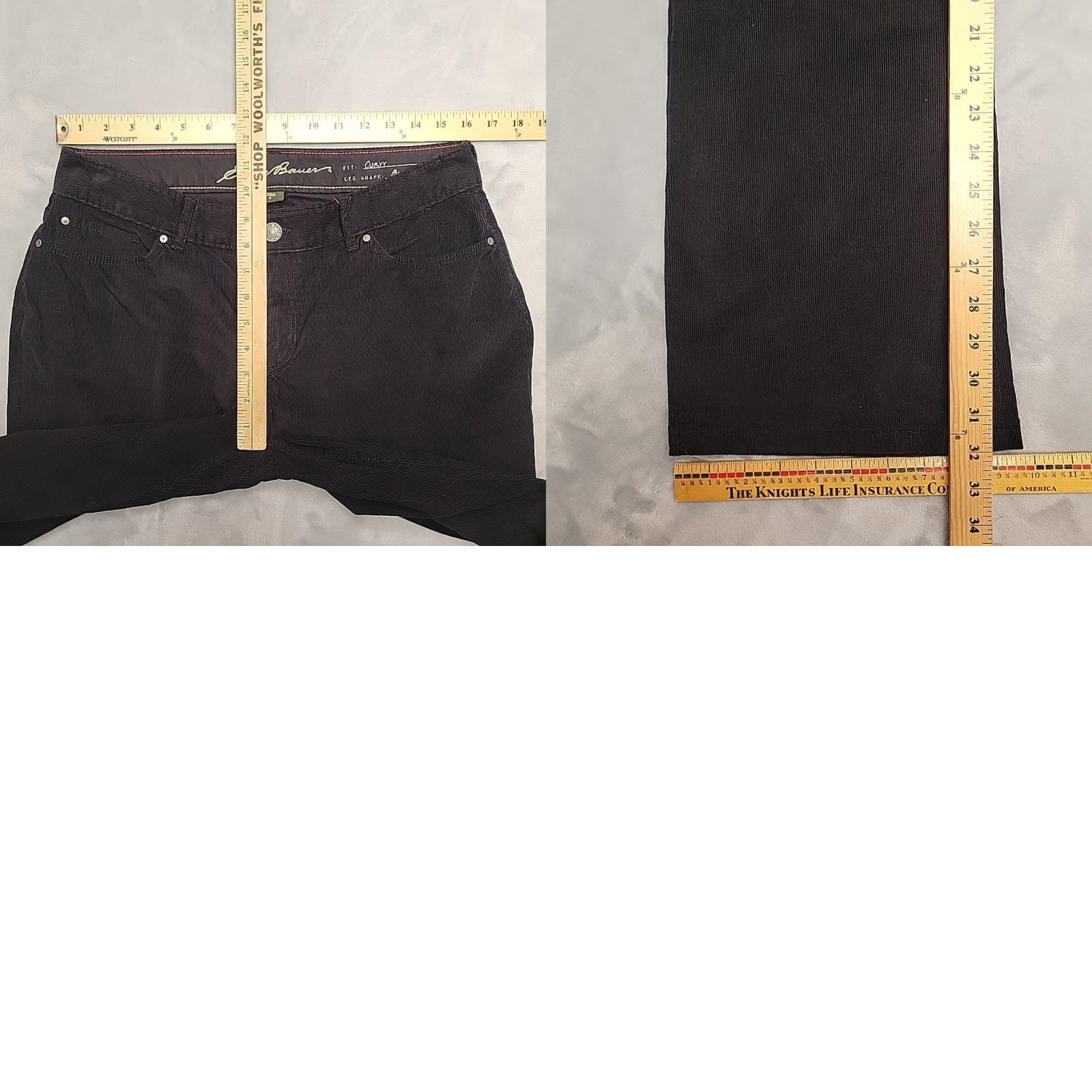 Eddie Bauer Eddie Bauer Pants Women 10 Black Corduroy Bootcut Retro Y2K Classic Size 32" / US 10 / IT 46 - 8 Thumbnail