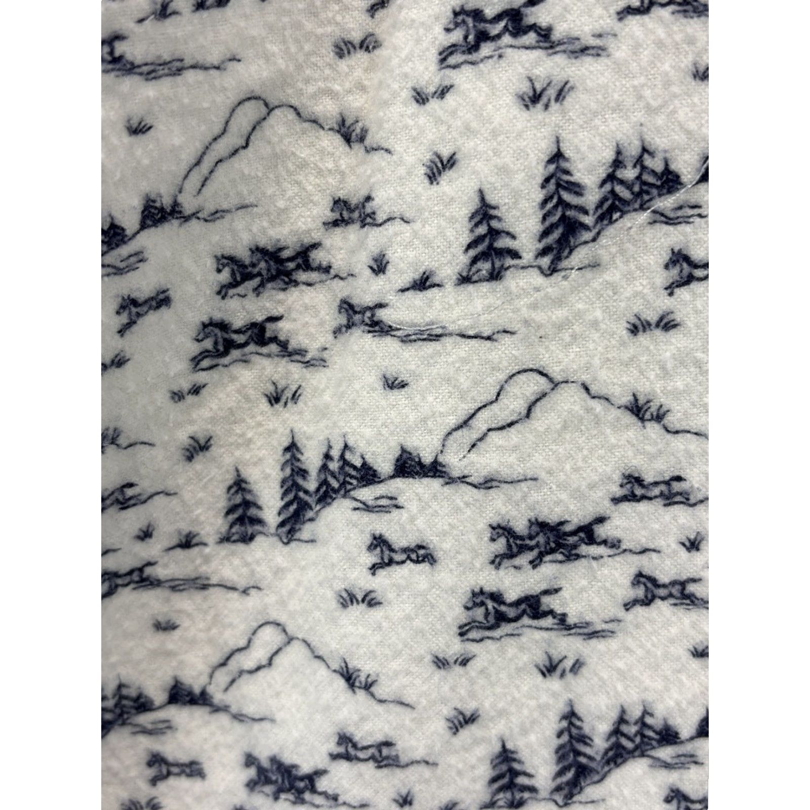 Lands' End VINTAGE Lands’ End Flannel One Piece Pajamas Small 6 8 White 1990s Sleepwear Womens Size ONE SIZE - 5 Thumbnail