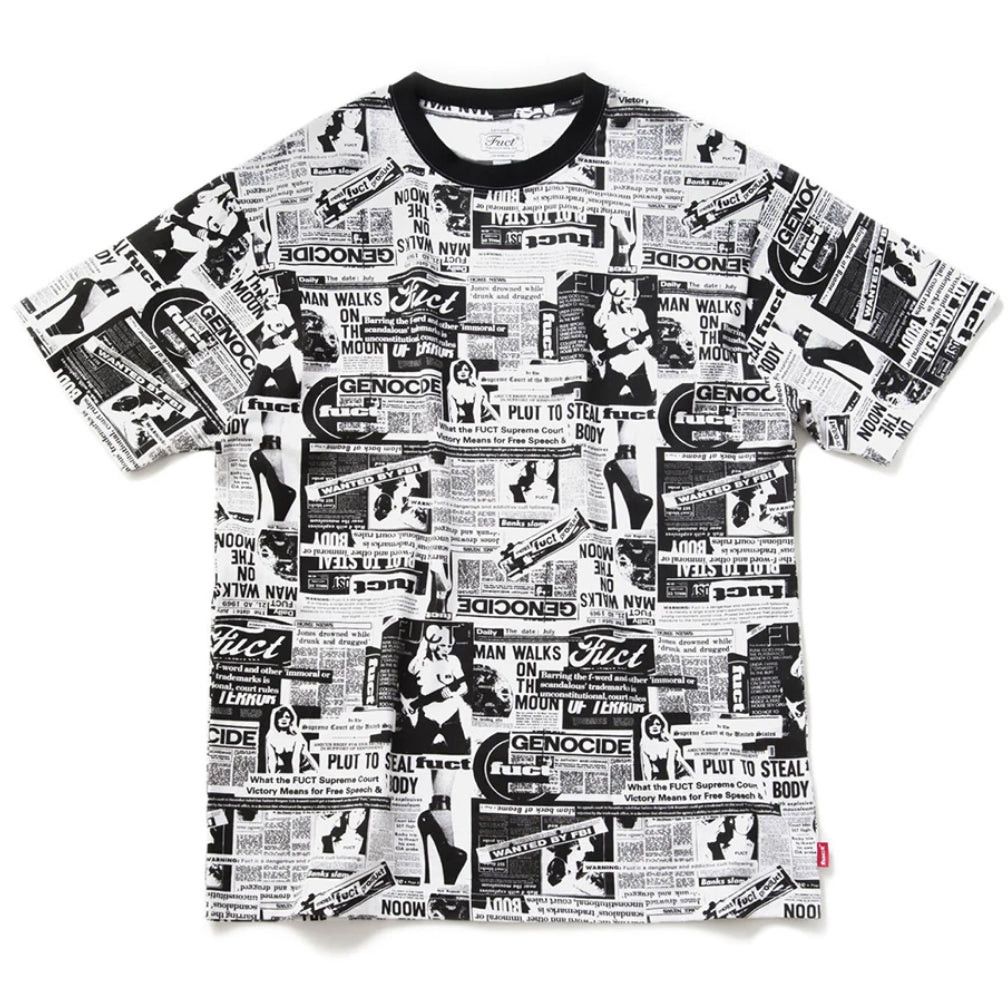 FUCT Fuct Headlines Tee (L) Size US L / EU 52-54 / 3 - 1 Thumbnail