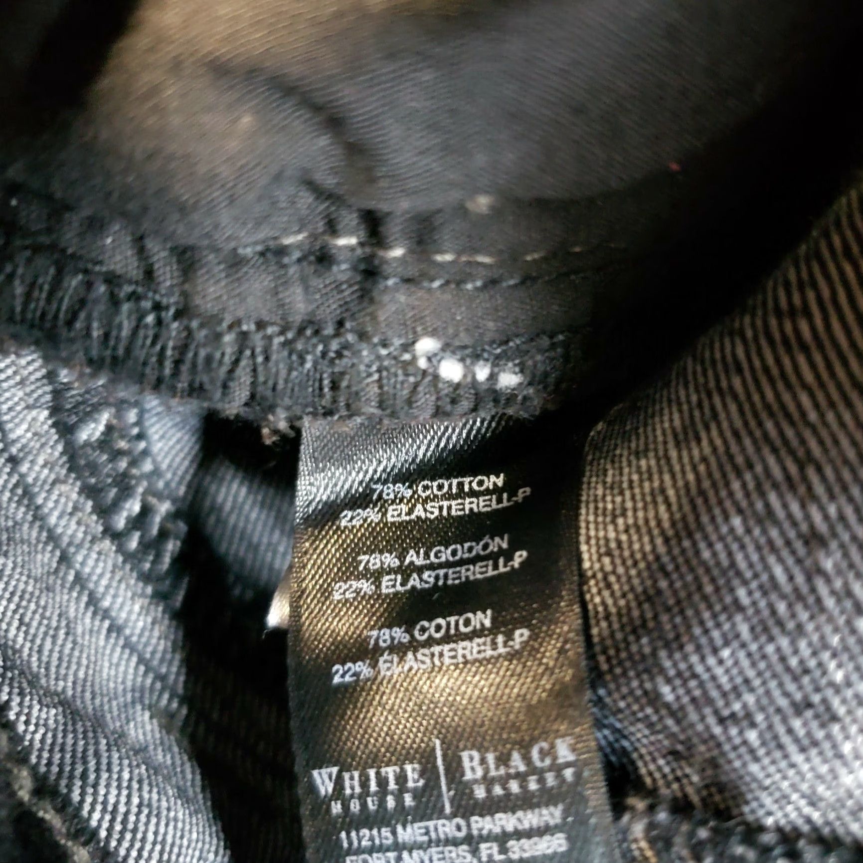 White House Black Market White House Black Market Womens Jeans Sz 2 Solid Black Low Rise Slim Leg Size 26" / US 2 / IT 38 - 7 Thumbnail