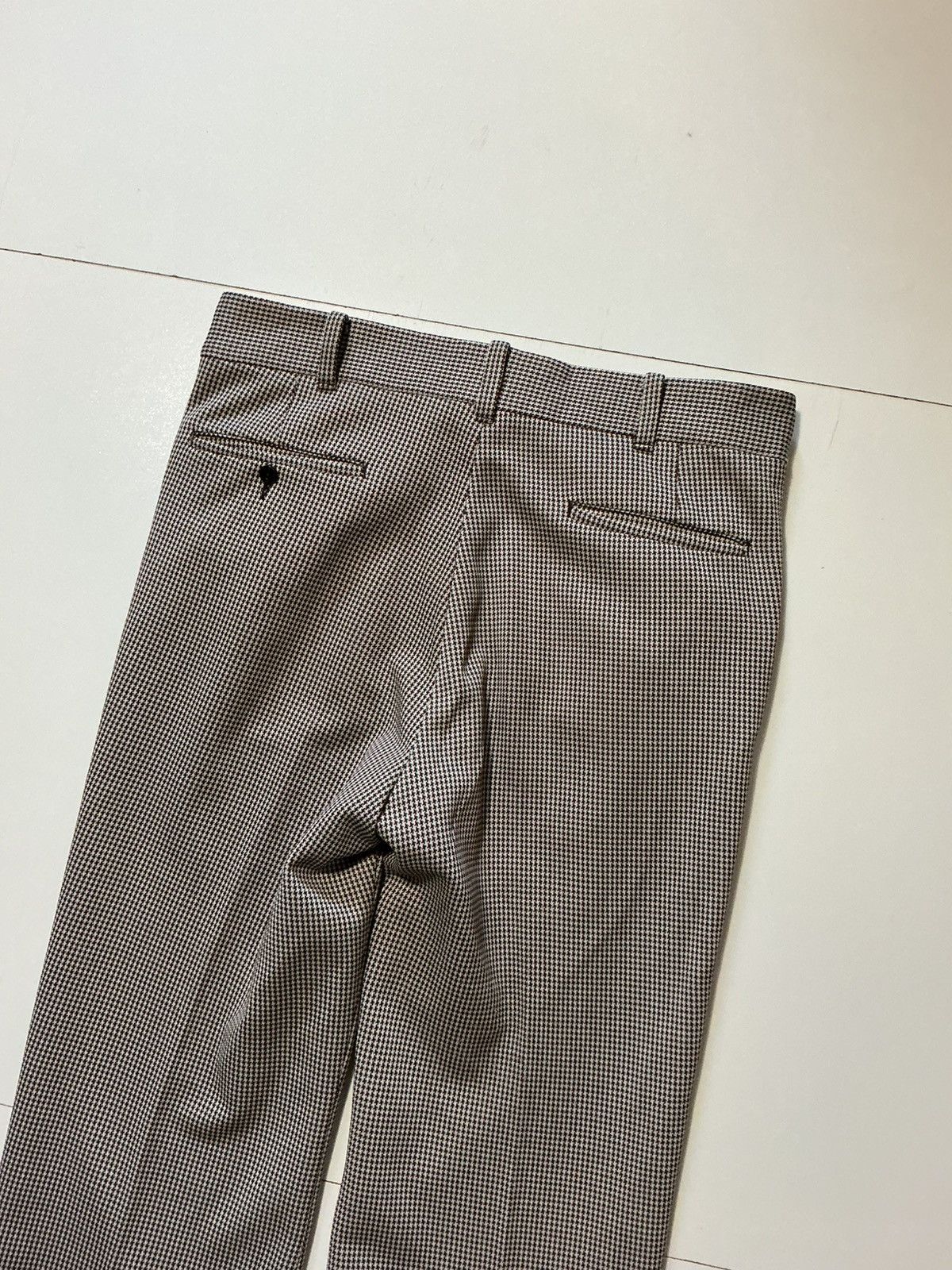 Vintage Vintage 70s Houndstooth Talon Polyester Disco Flare Pants Size US 34 / EU 50 - 14 Thumbnail
